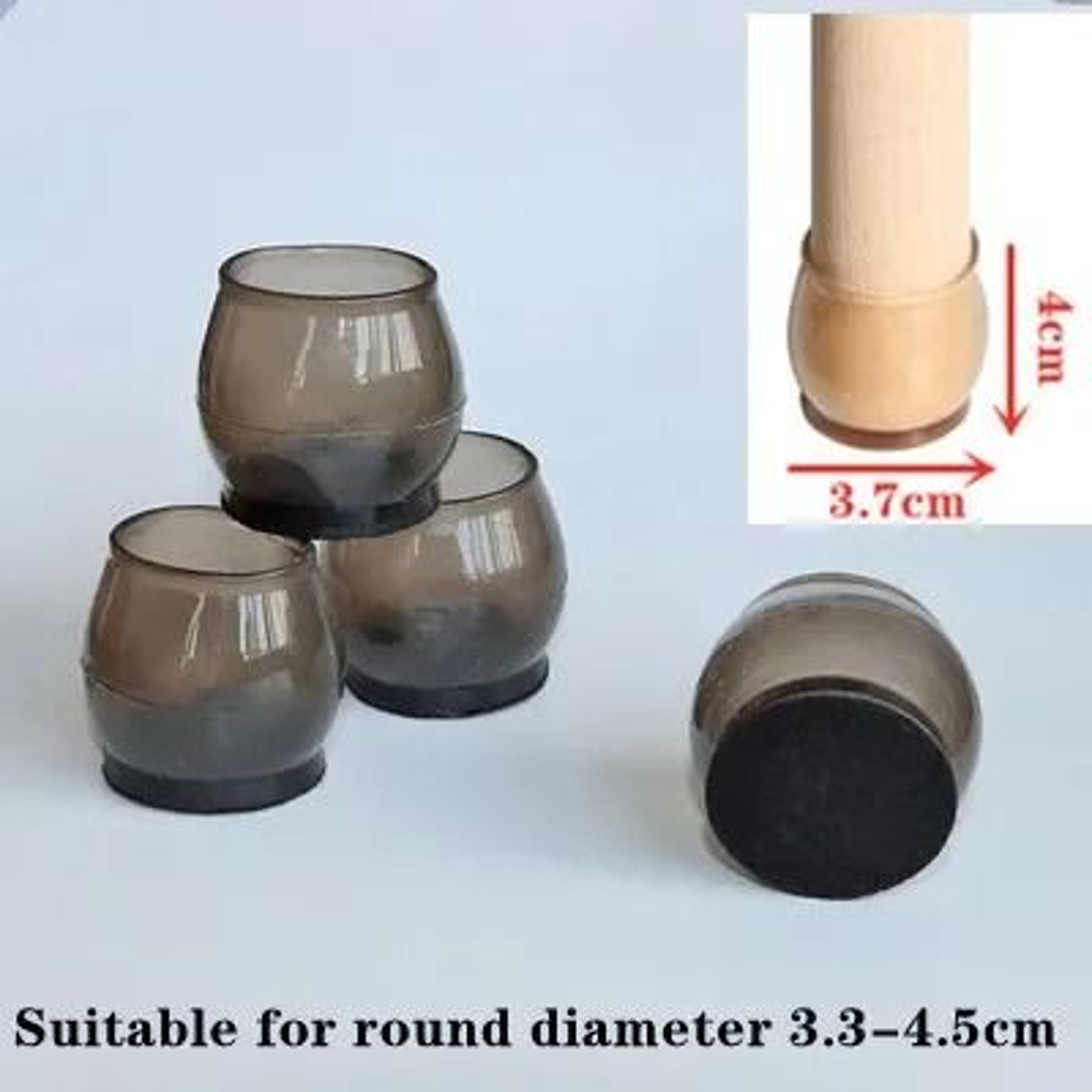 Upgraded Silicone Chair Leg Floor Protectors Non Slip Furniture Feet Pads Set 11