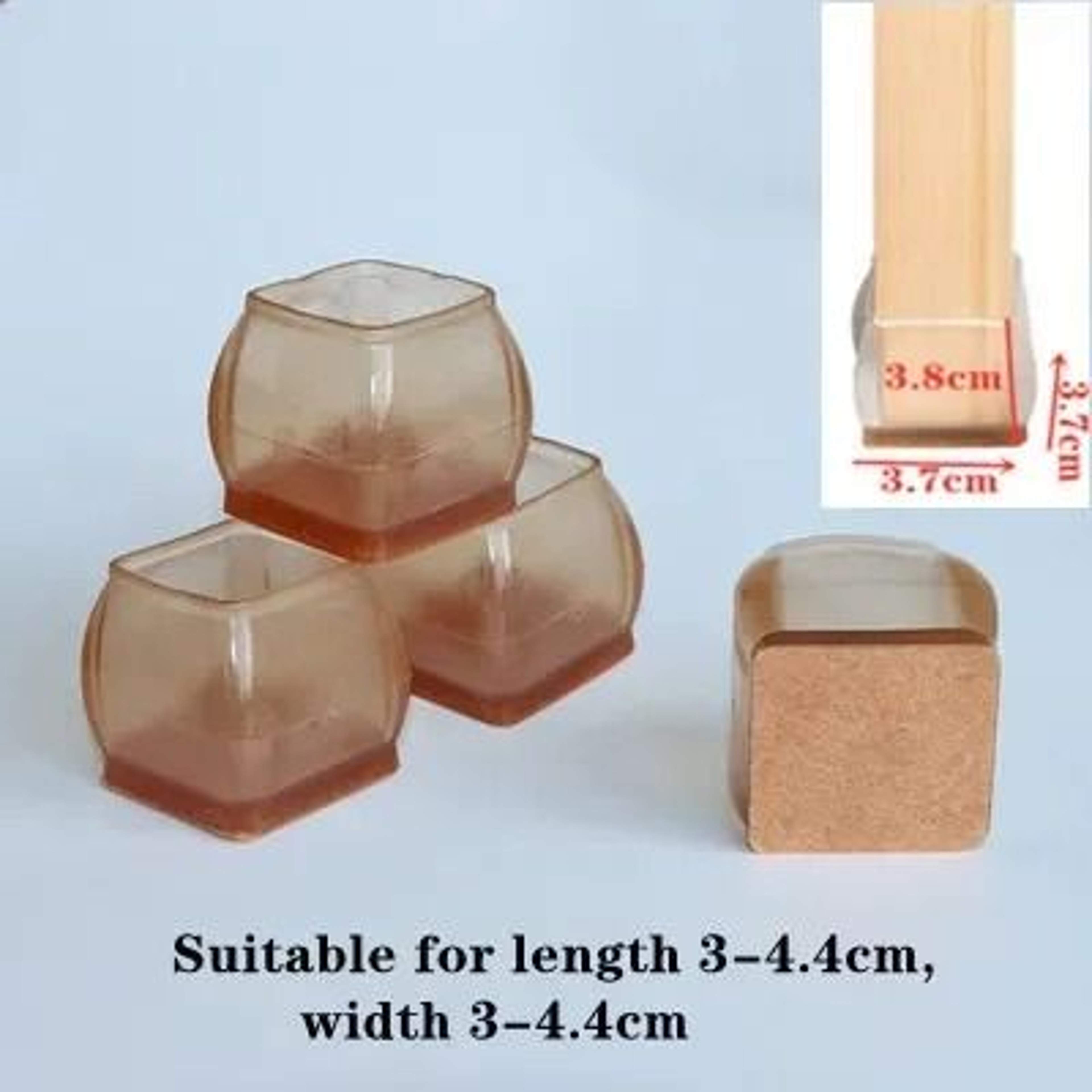 Upgraded Silicone Chair Leg Floor Protectors Non Slip Furniture Feet Pads Set 20