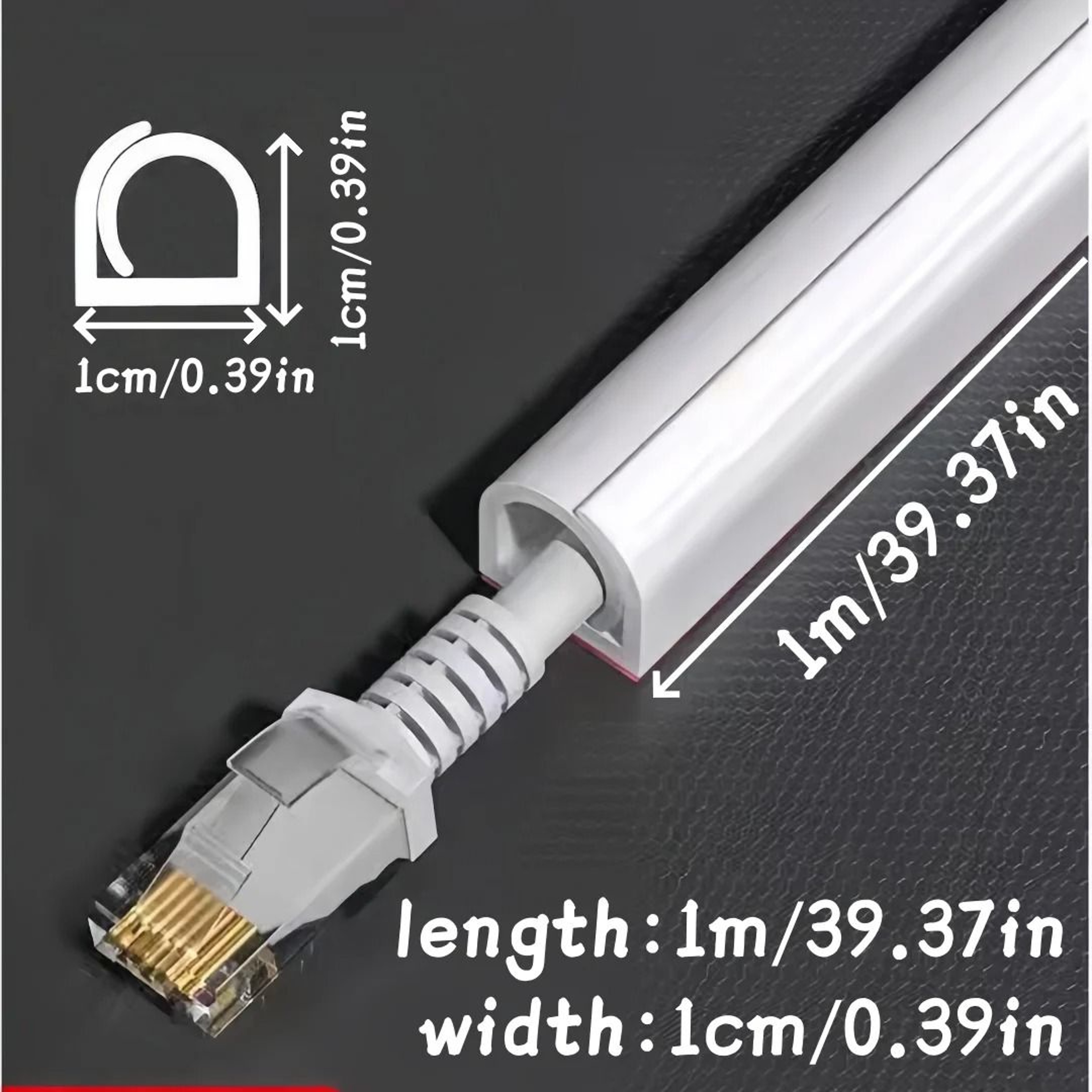 Paintable Wall Cable Concealer Cord Management Raceway 6