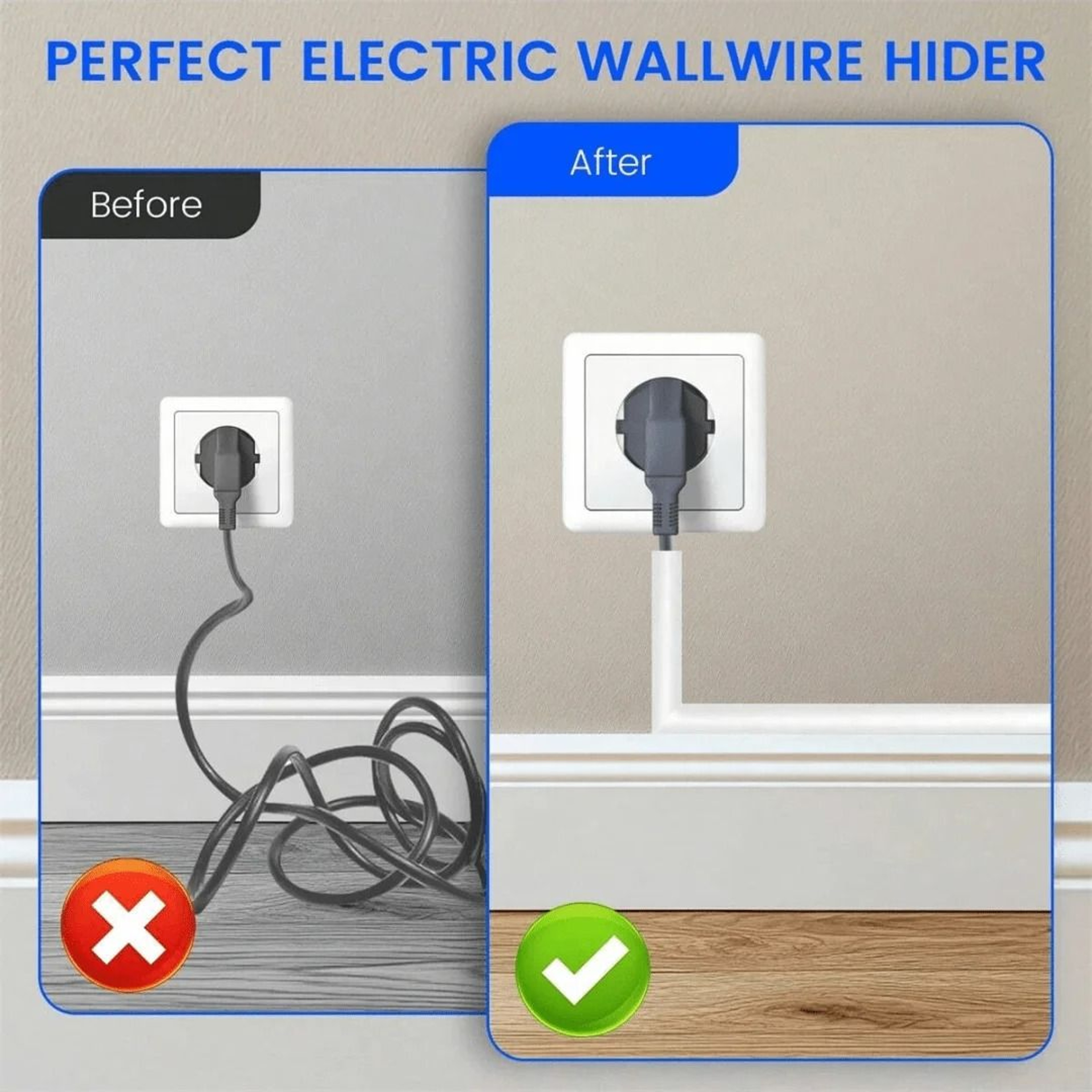 Invisible Adhesive Cord Management Channel Cable Cover 4