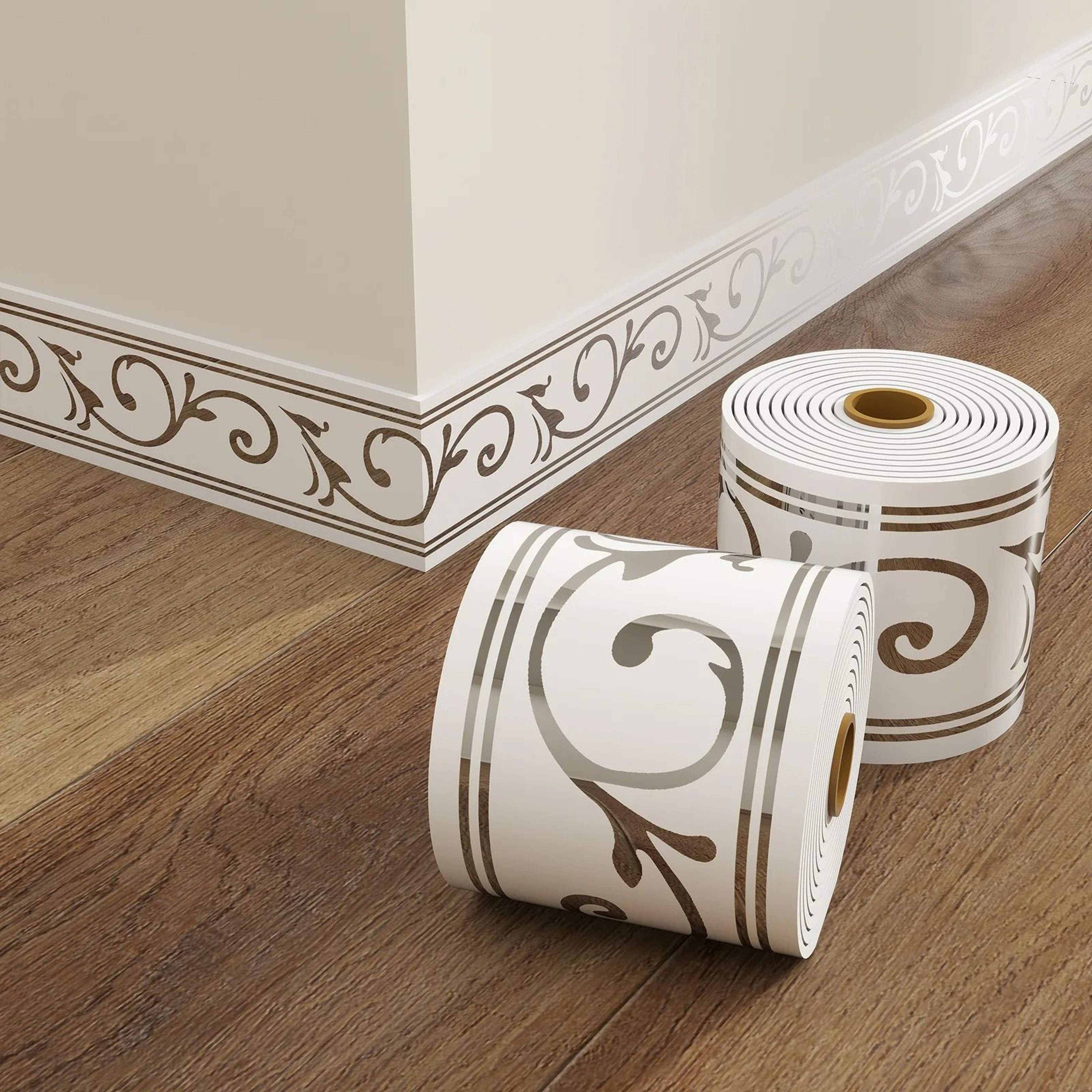 Flexible Self Adhesive Foam Skirting Board Wall Trim 16