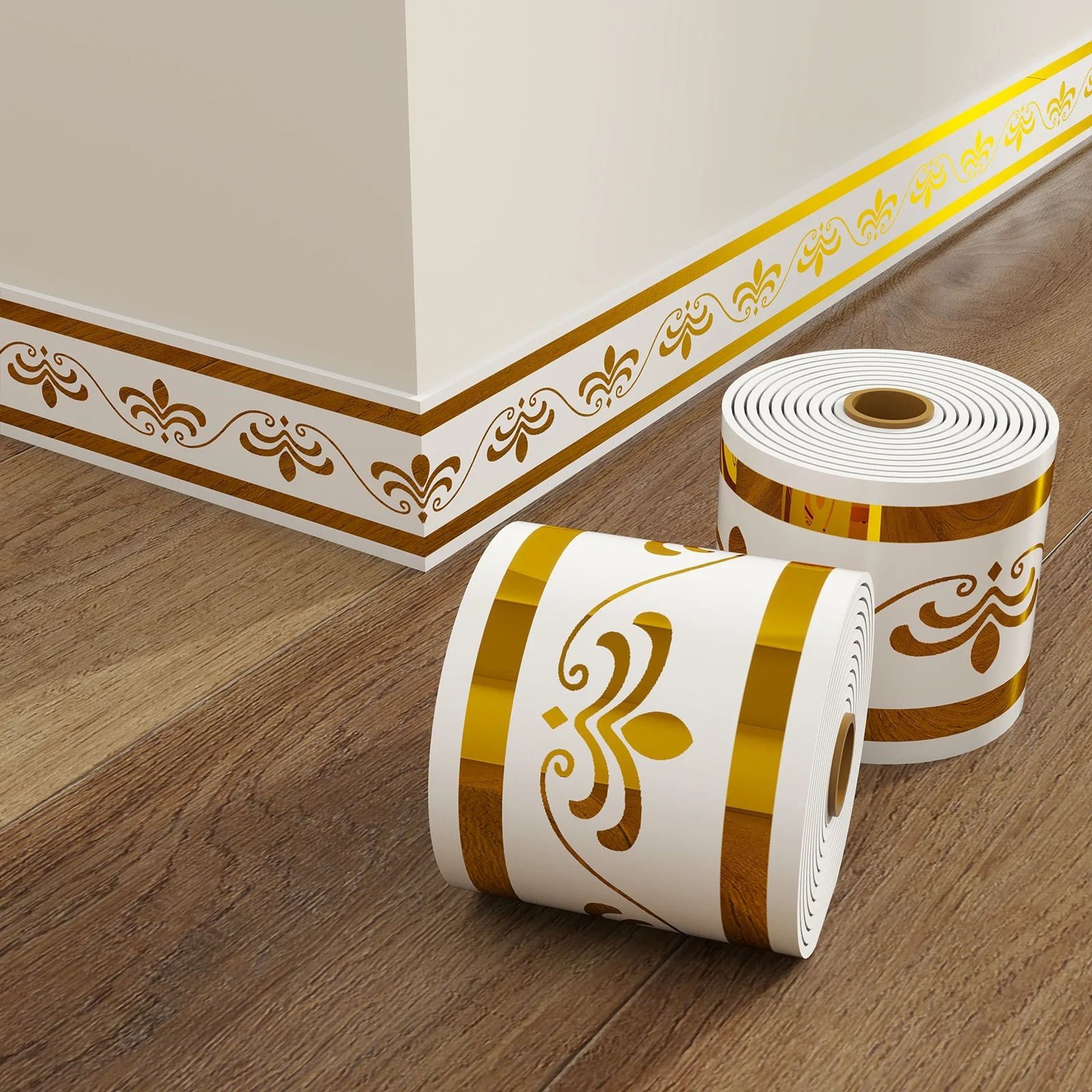 Flexible Self Adhesive Foam Skirting Board Wall Trim 17