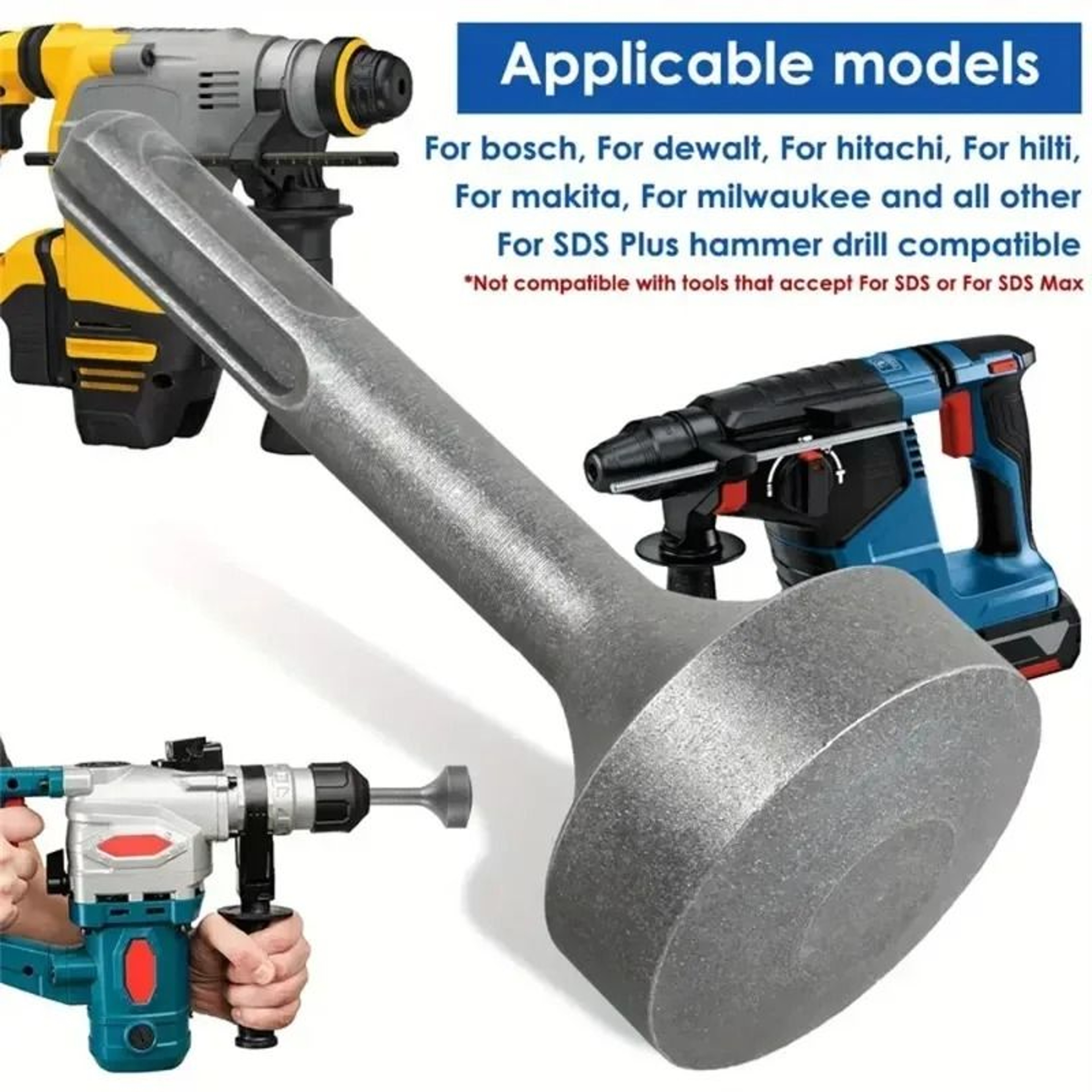 Heavy Duty Ground Rod Driver Bit For Rotary Hammer Drill 0