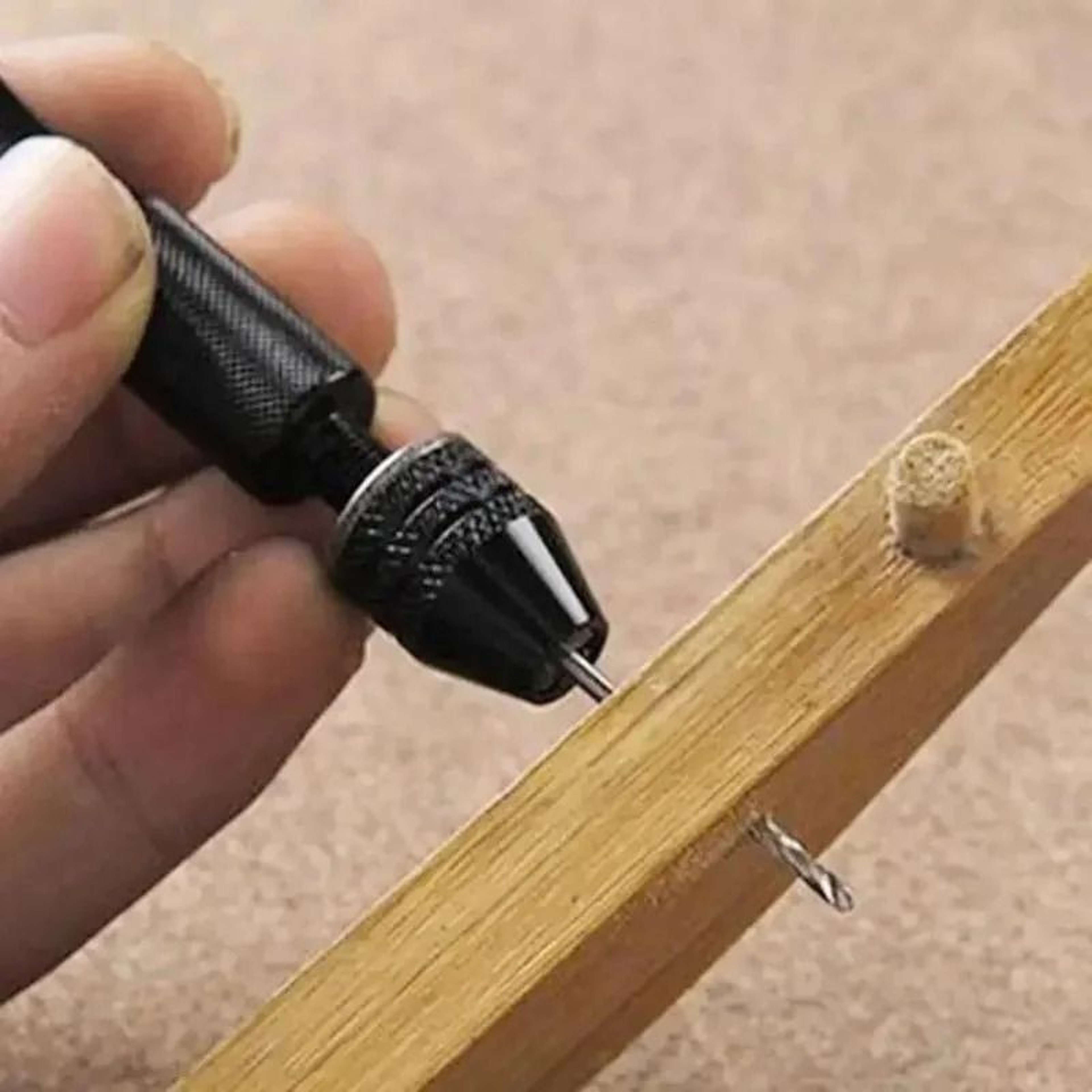 Mini Hand Twist Drill Set With Chuck For Wood And DIY Craft Drilling 3