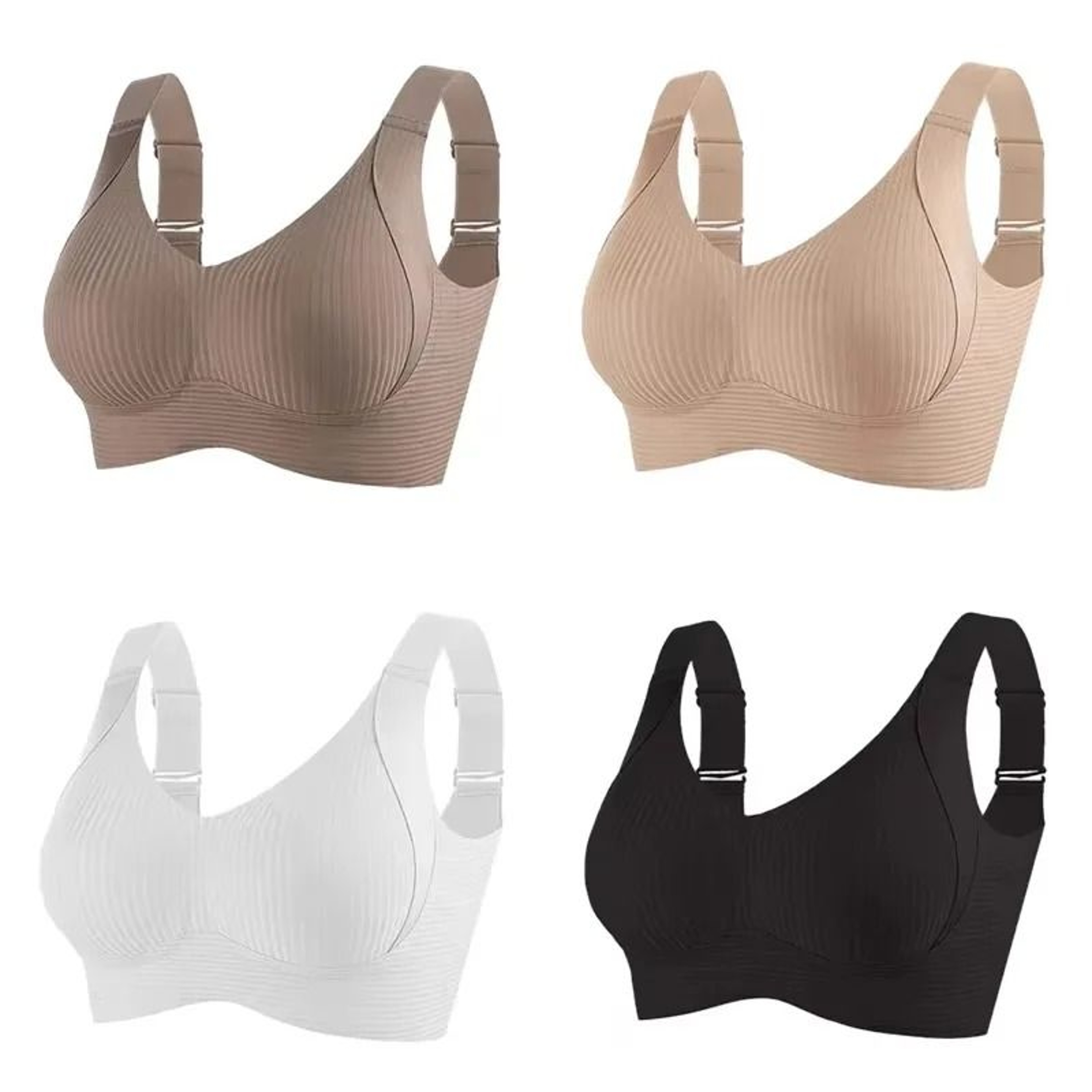Wireless Seamless Push Up Bralette Set For Women Large Size 5