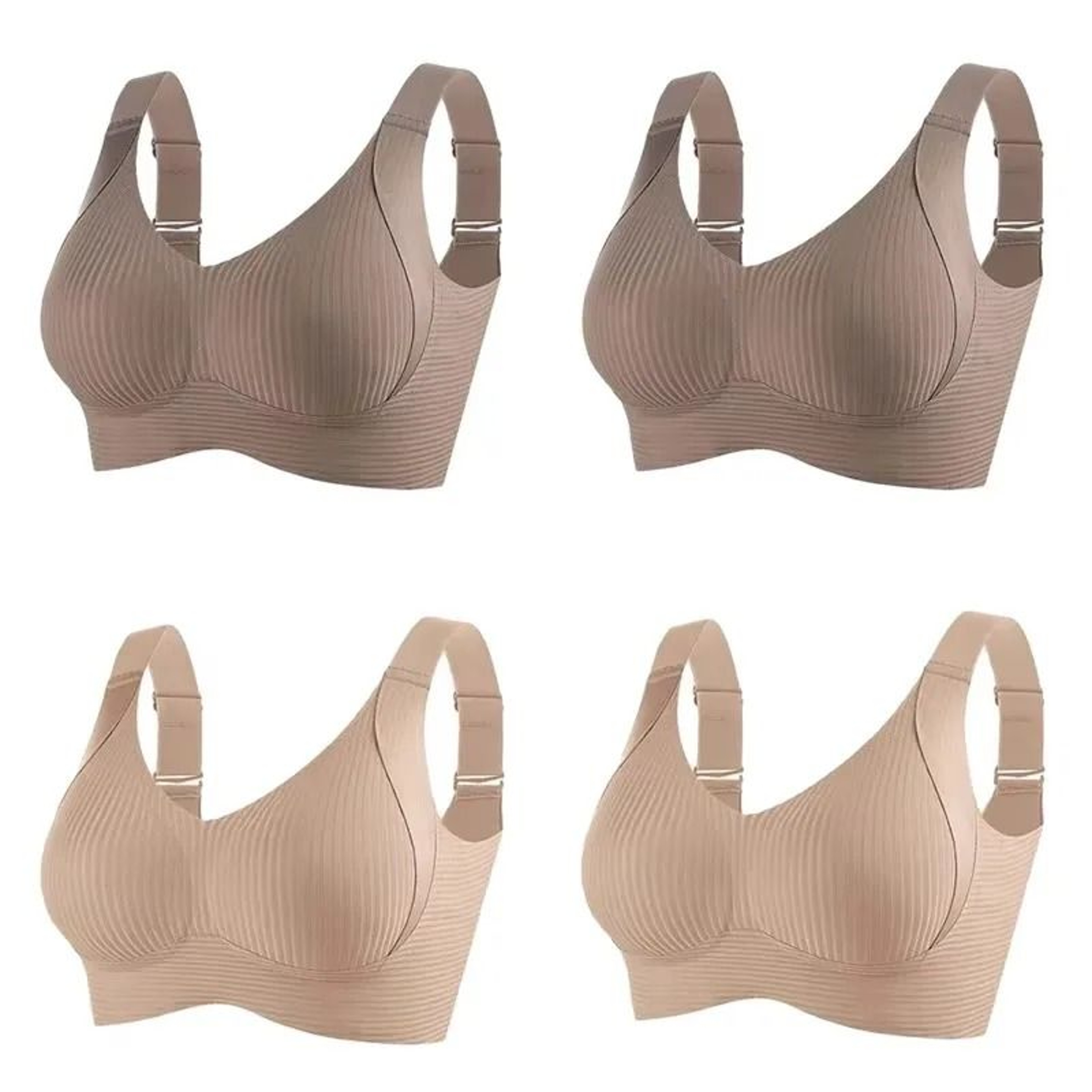 Wireless Seamless Push Up Bralette Set For Women Large Size 6