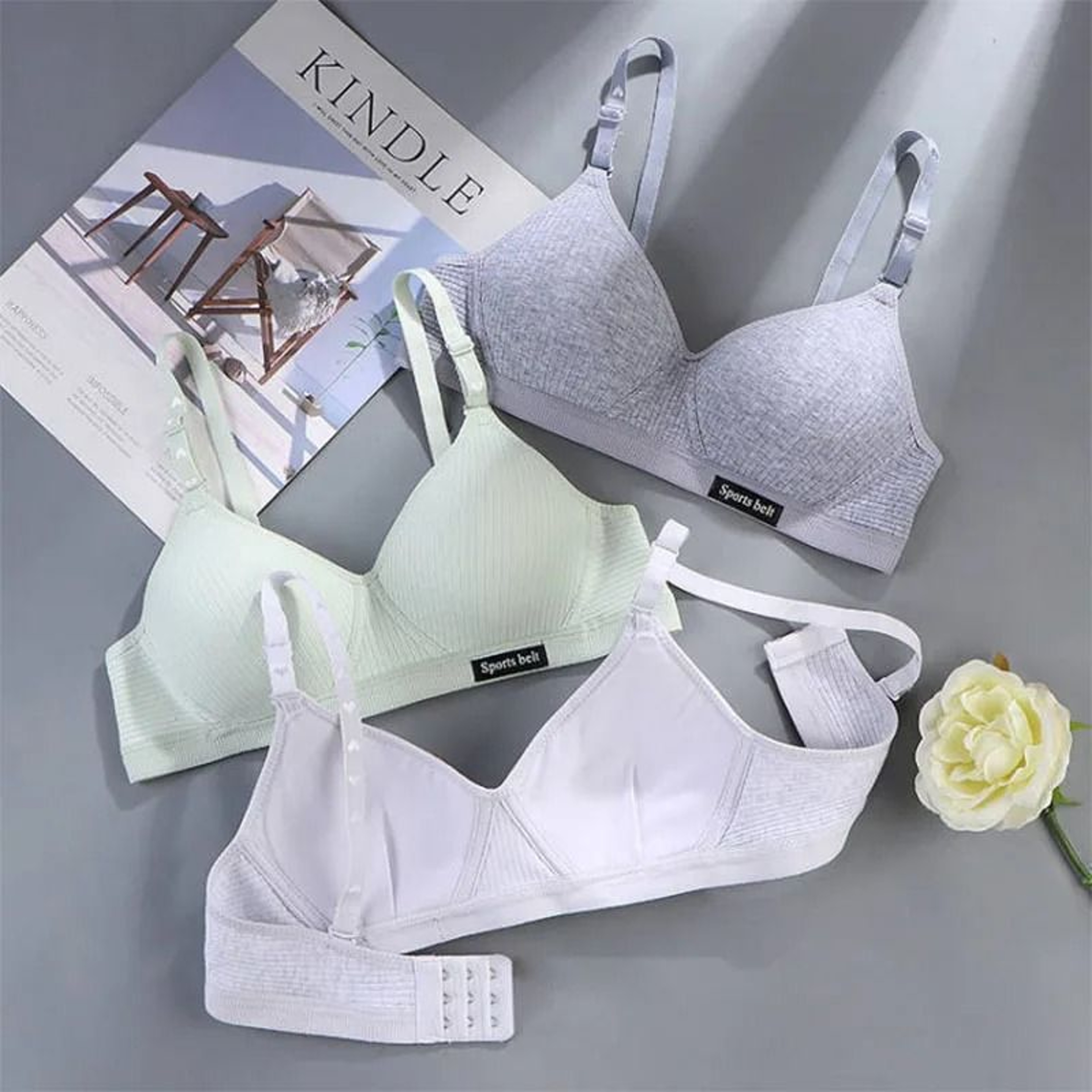 Seamless Wireless Push Up Bra Set For Girls And Women 2