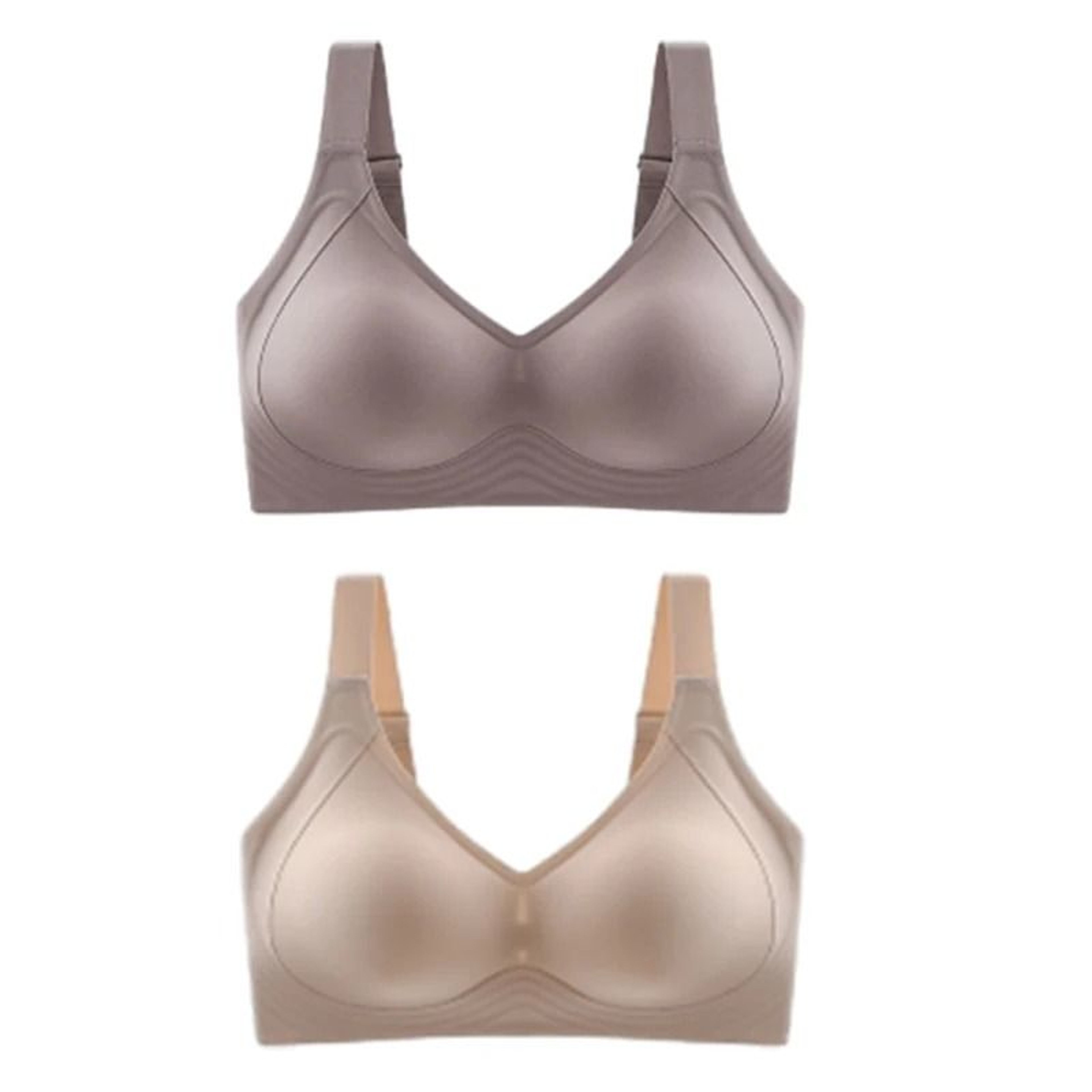 Seamless Wireless Push Up Bra Set For Women Large Size 6