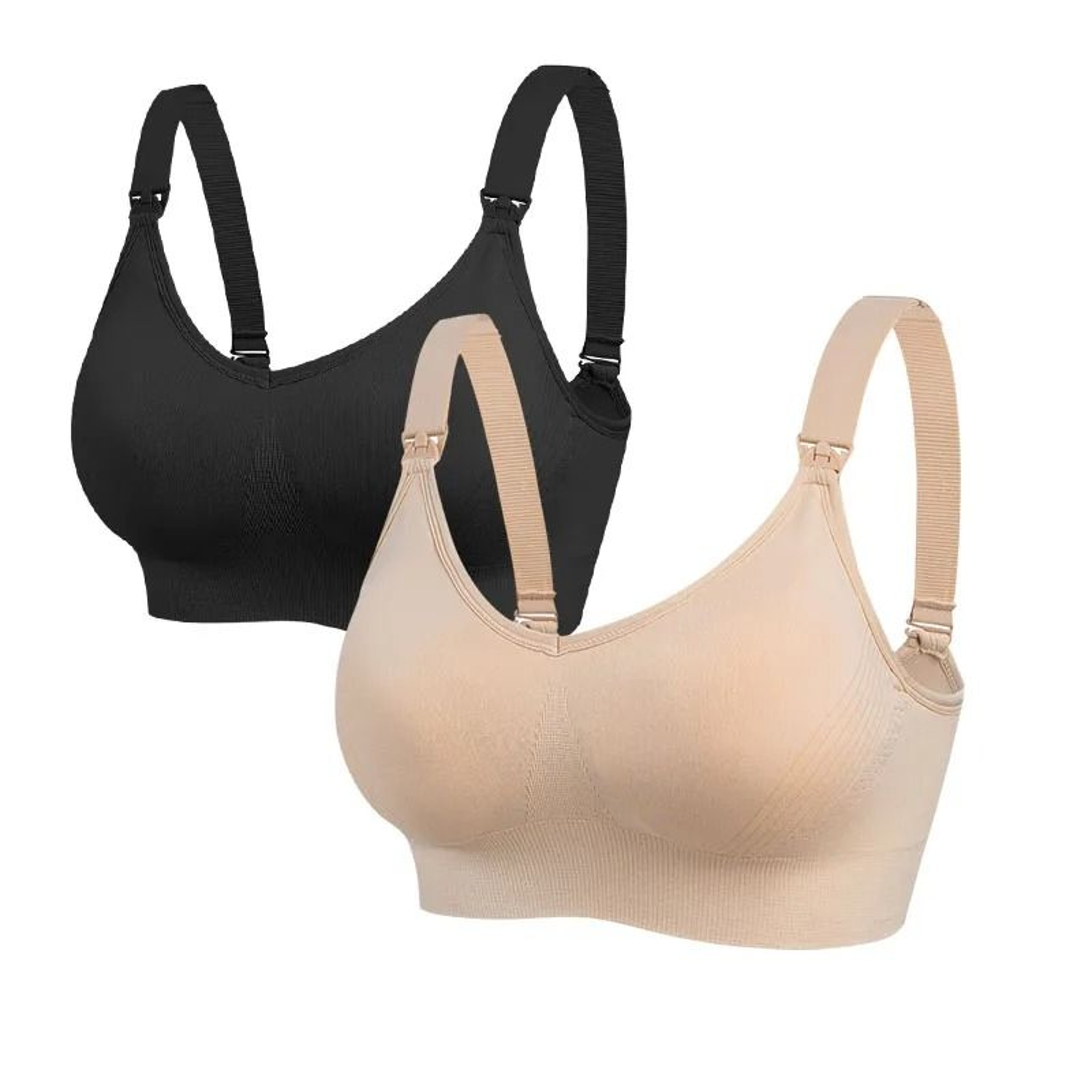 Wireless Front Open Maternity Nursing Bra Set For Comfortable Breastfeeding Support 10