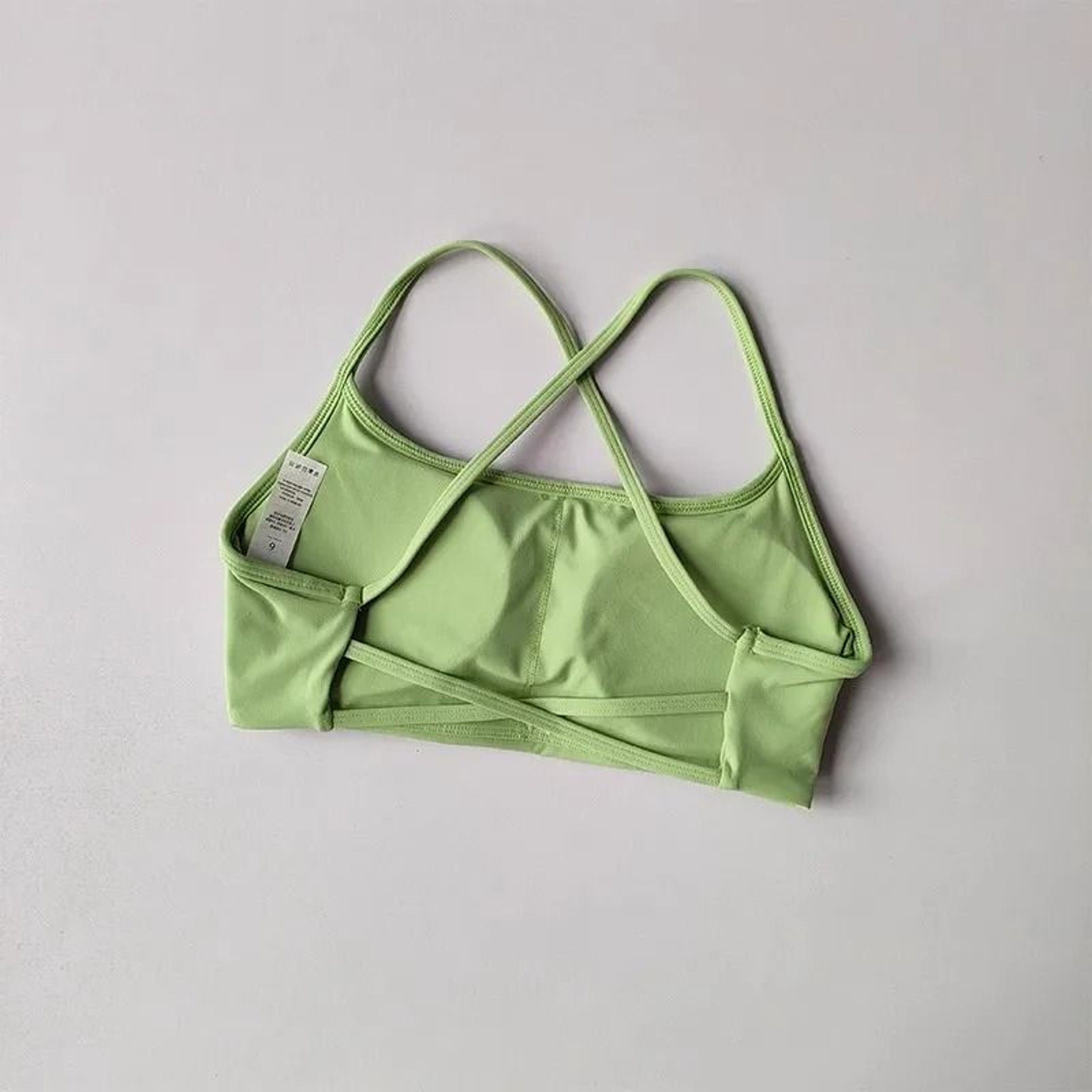Womens Solid Color Cross Back Sports Bra With Chest Pad For Yoga Gym And Fitness 8