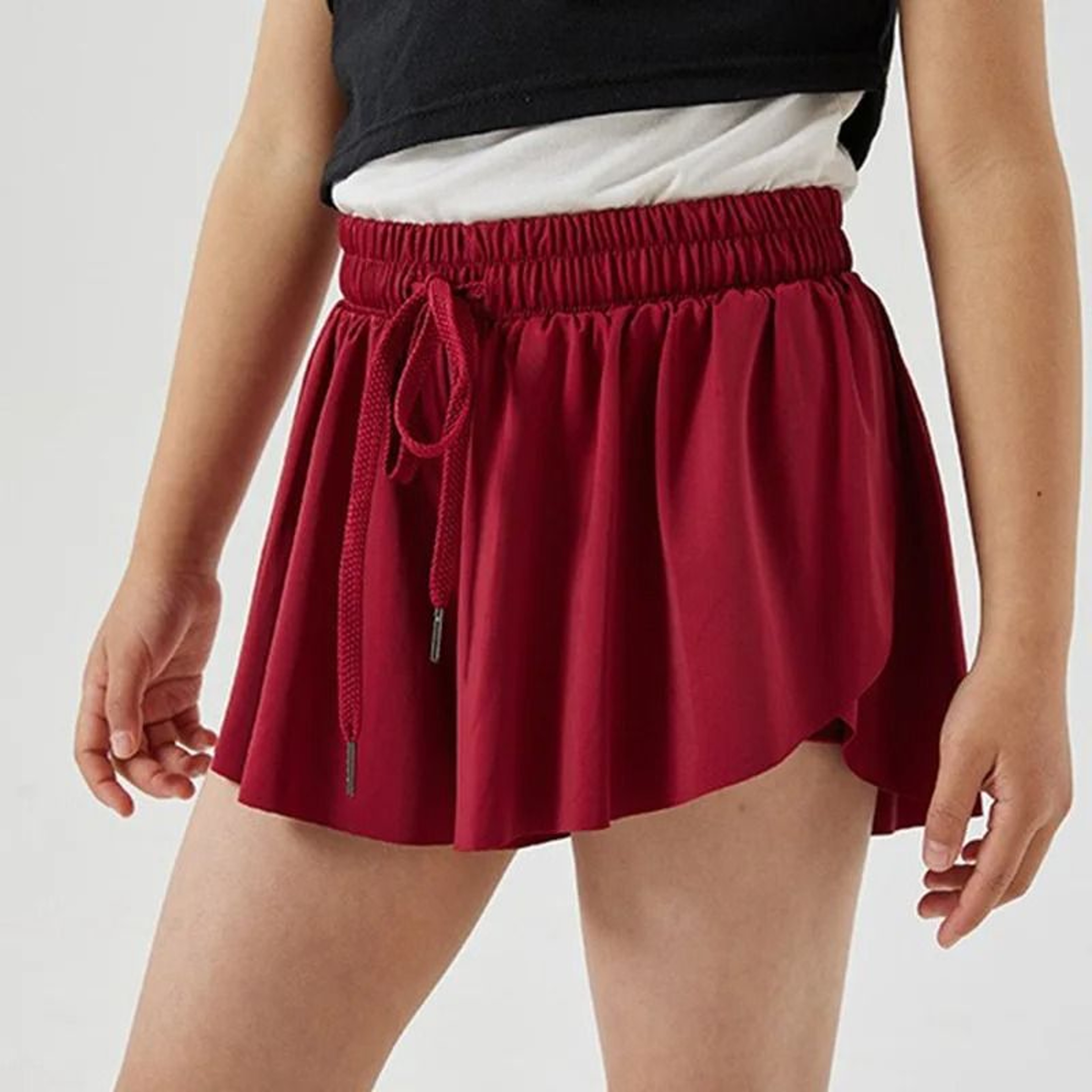 Womens Two In One Flowy Athletic Skort Shorts For Gym Yoga And Casual Wear 17