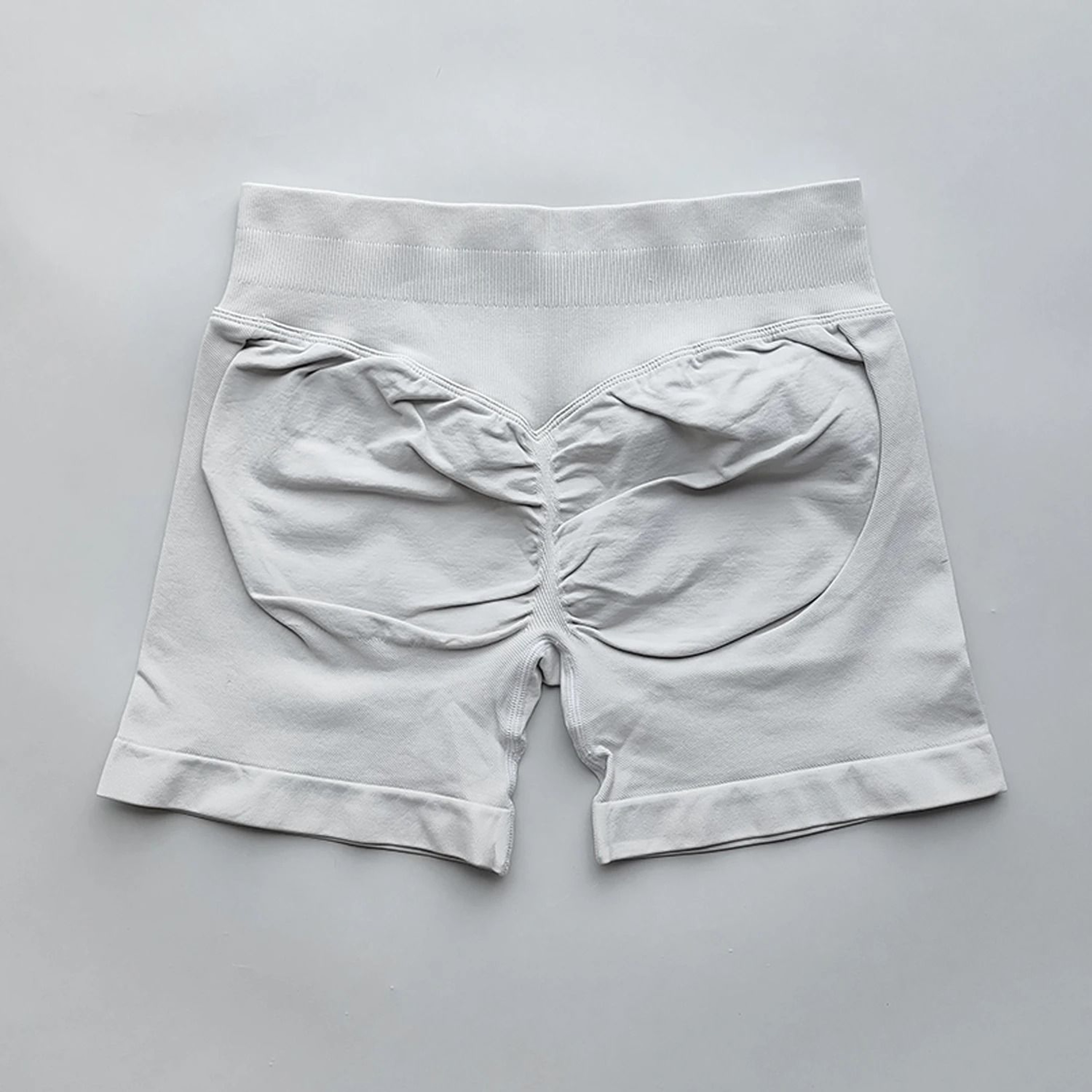 Womens Ribbed Scrunch Butt Gym Shorts With Low Waist Fit For Workout And Running 13