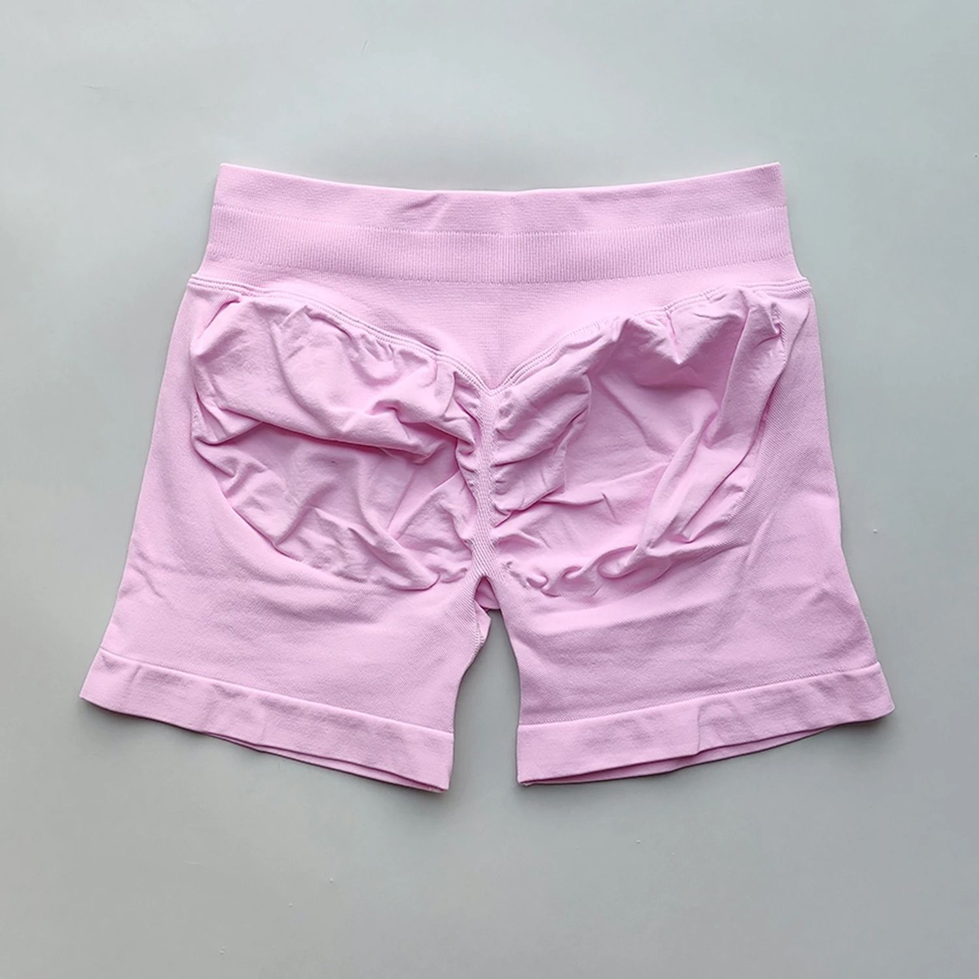 Womens Ribbed Scrunch Butt Gym Shorts With Low Waist Fit For Workout And Running 7