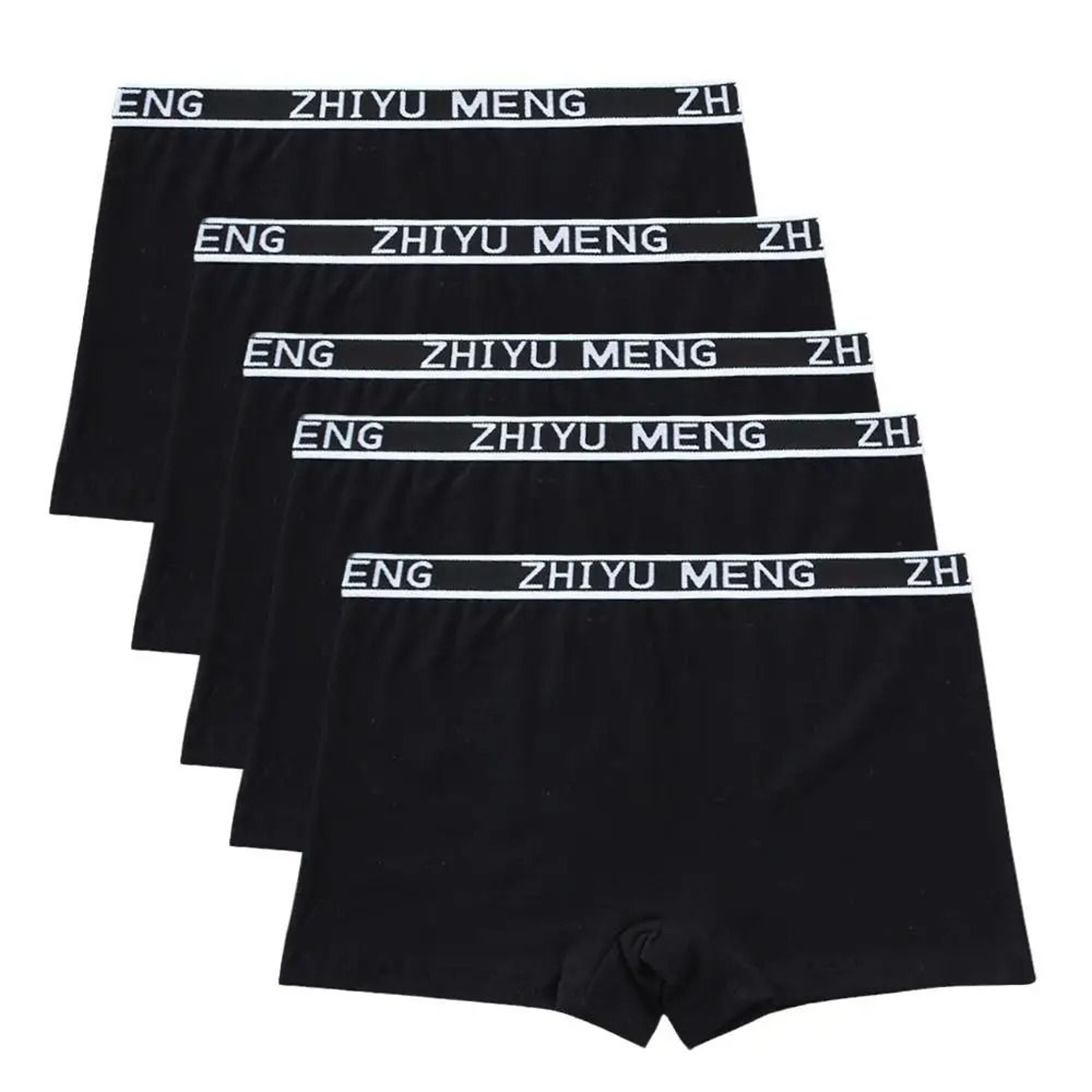 5 Piece Girls Cotton Mid Waist Boxer Briefs Soft Stretch Everyday Underwear Set 1