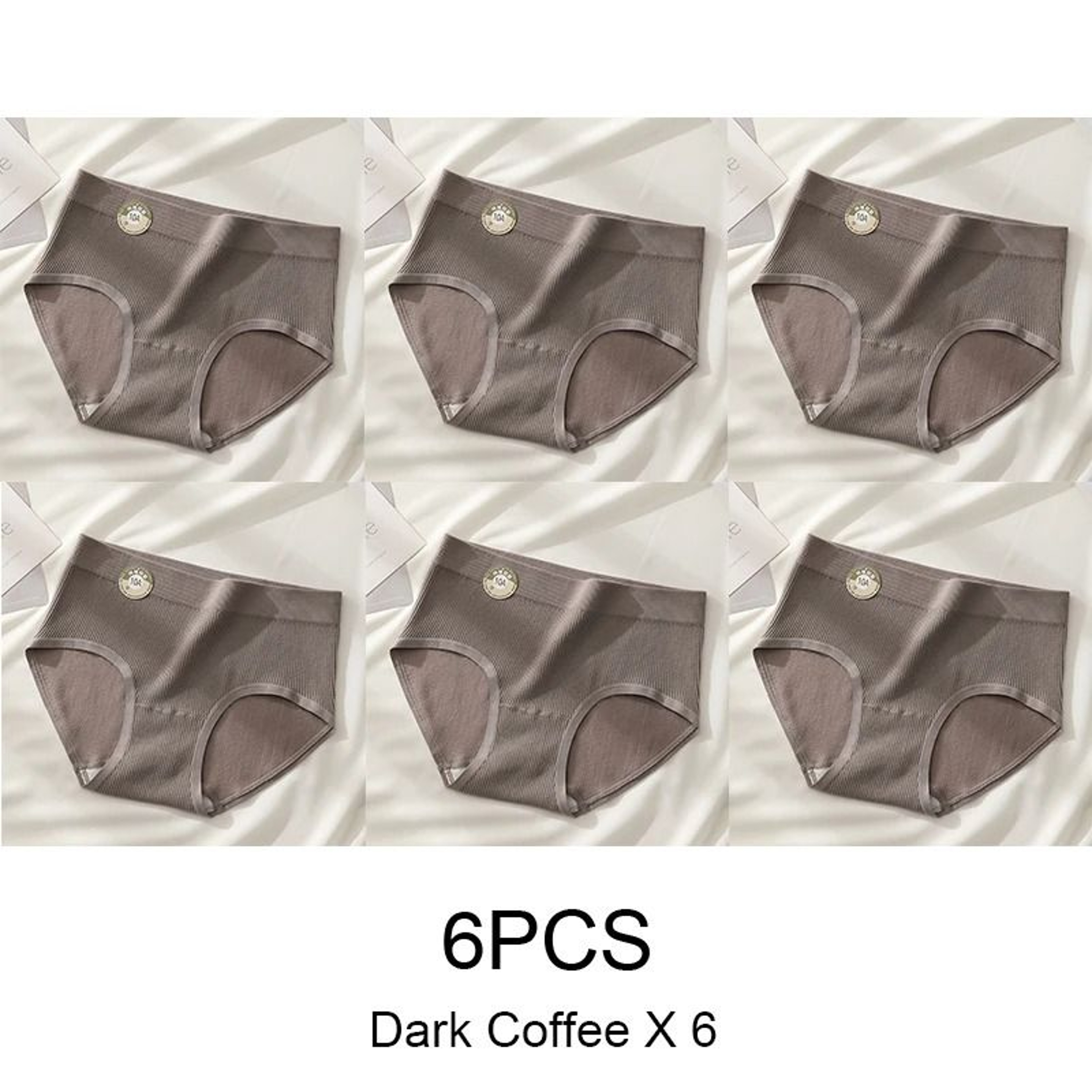 Seamless Sports Style Panties Set For Women Soft Stretch Solid Briefs 15