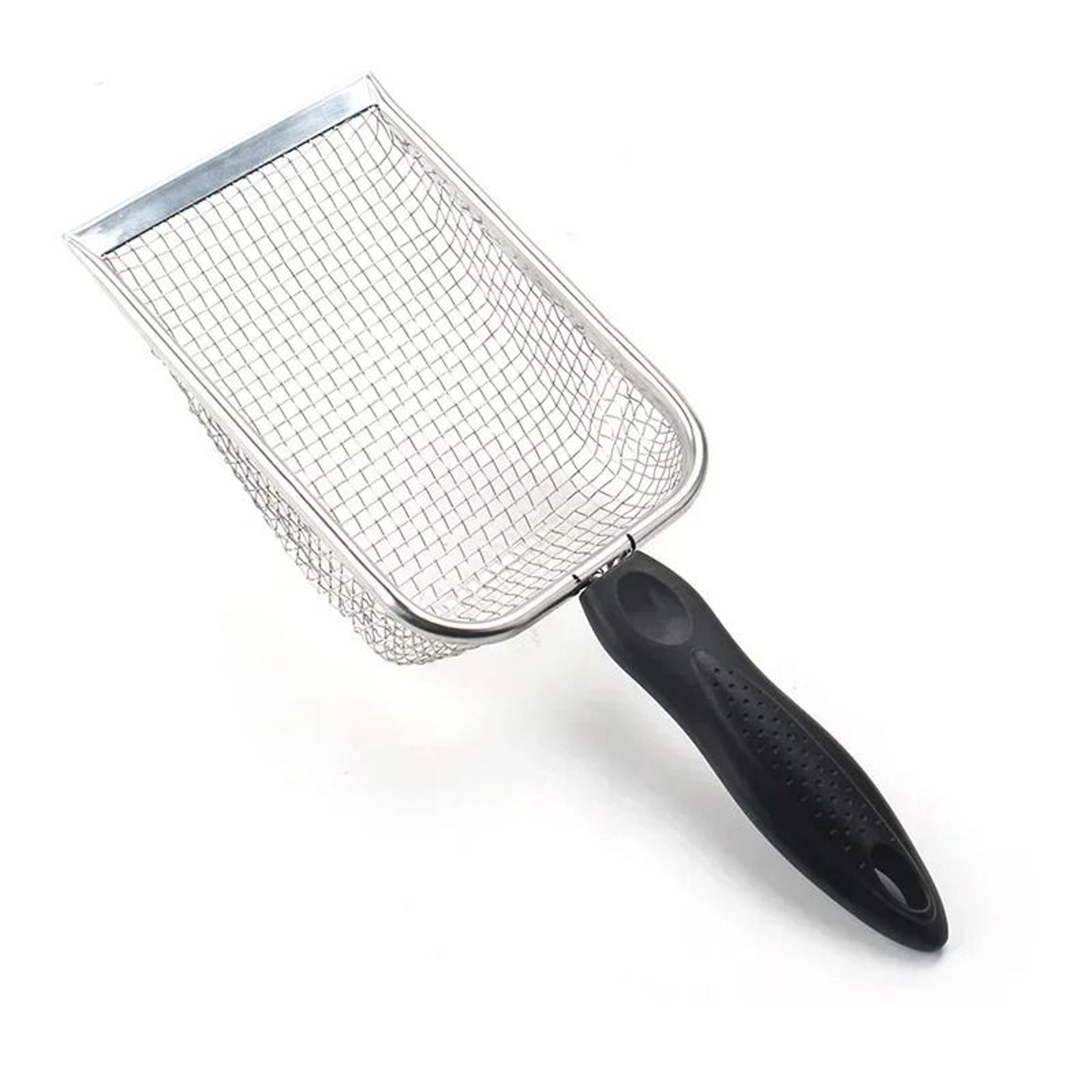 Stainless Steel Cat Litter Scoop Long Handle Metal Waste Shovel 2