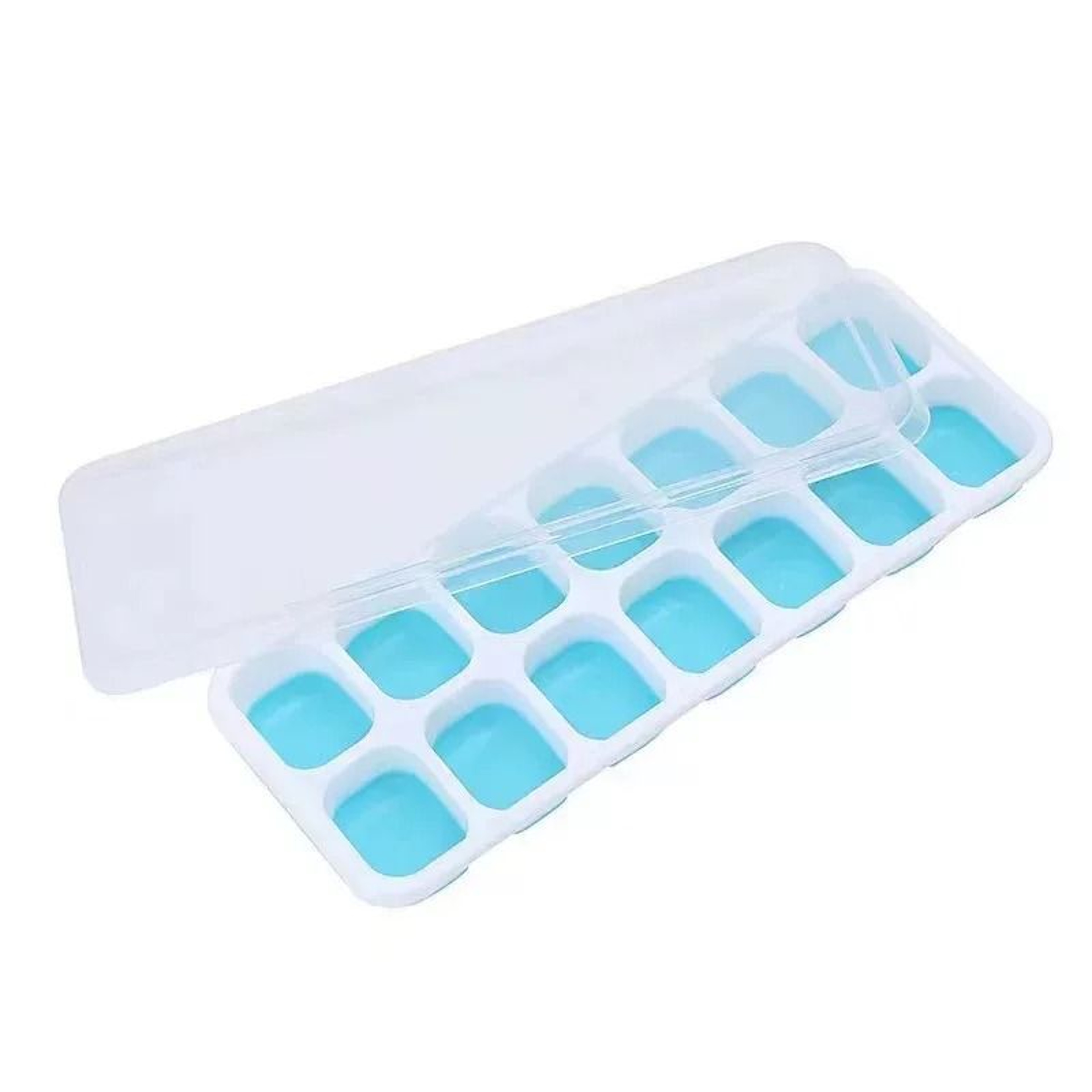 Silicone Ice Cube Tray With Lid 14 Grid Ice Mold For Freezer 8