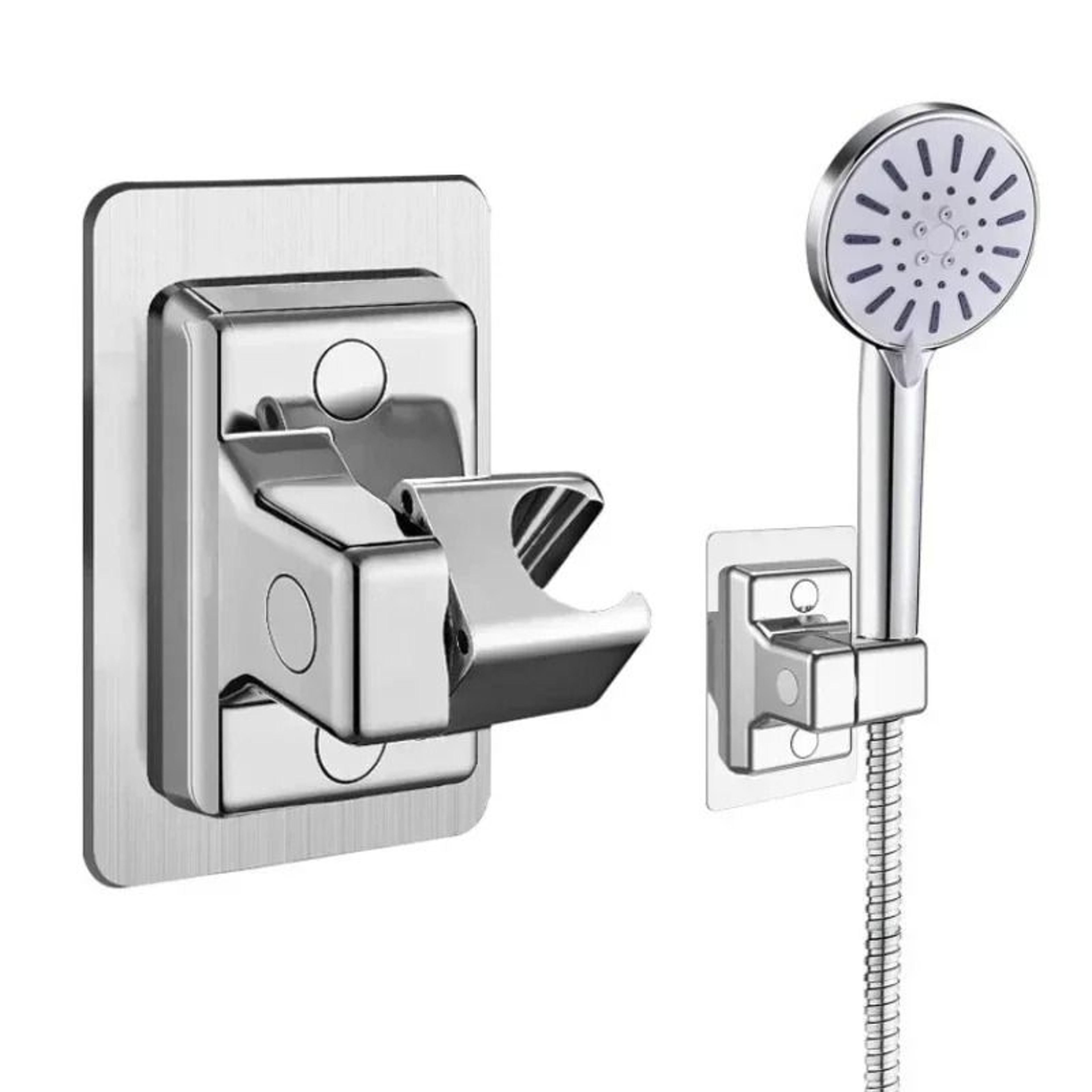 Adjustable Shower Head Holder Wall Mounted Self Adhesive Bracket 0