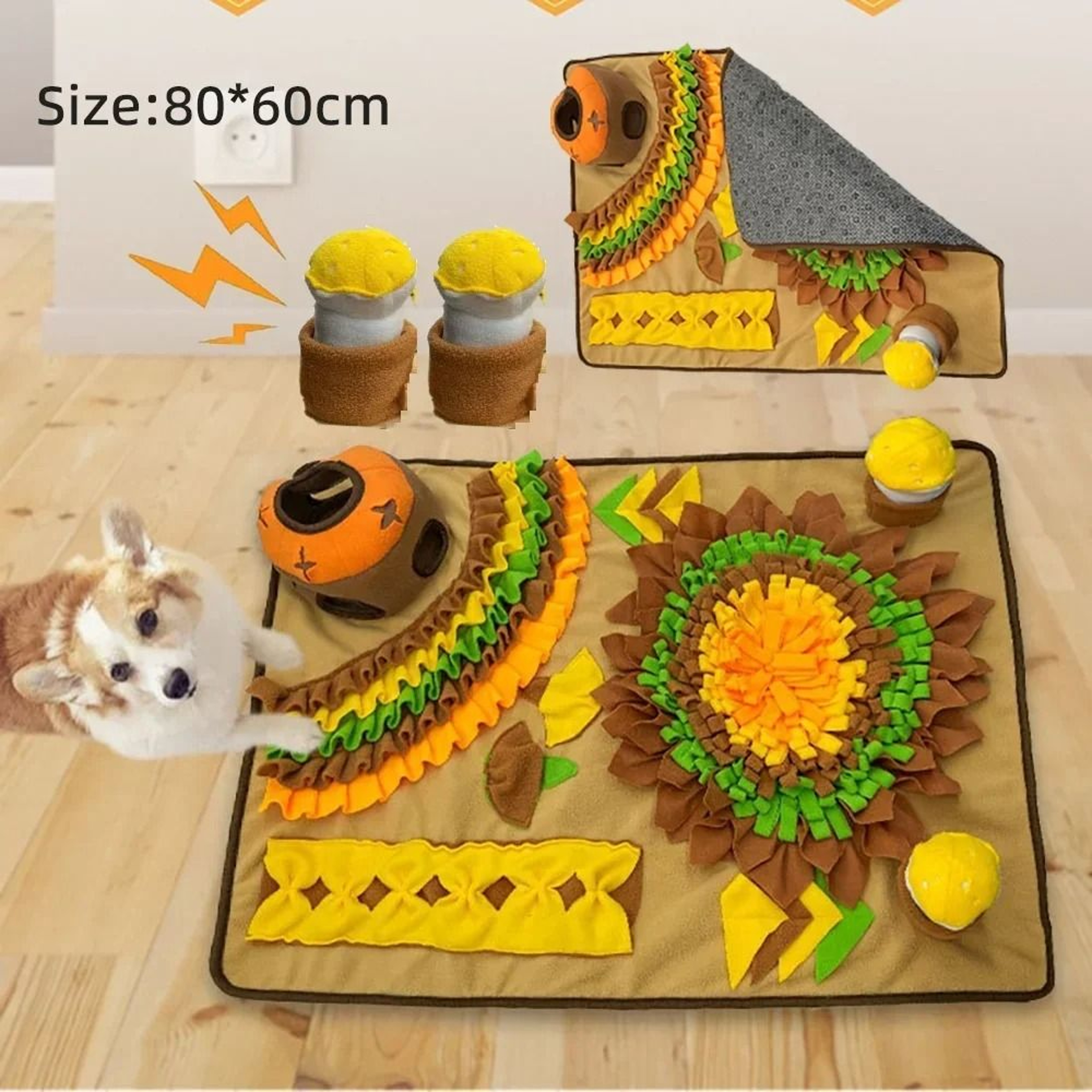 Large Snuffle Mat For Dogs Interactive Feeding And Stress Relief Training Mat 8