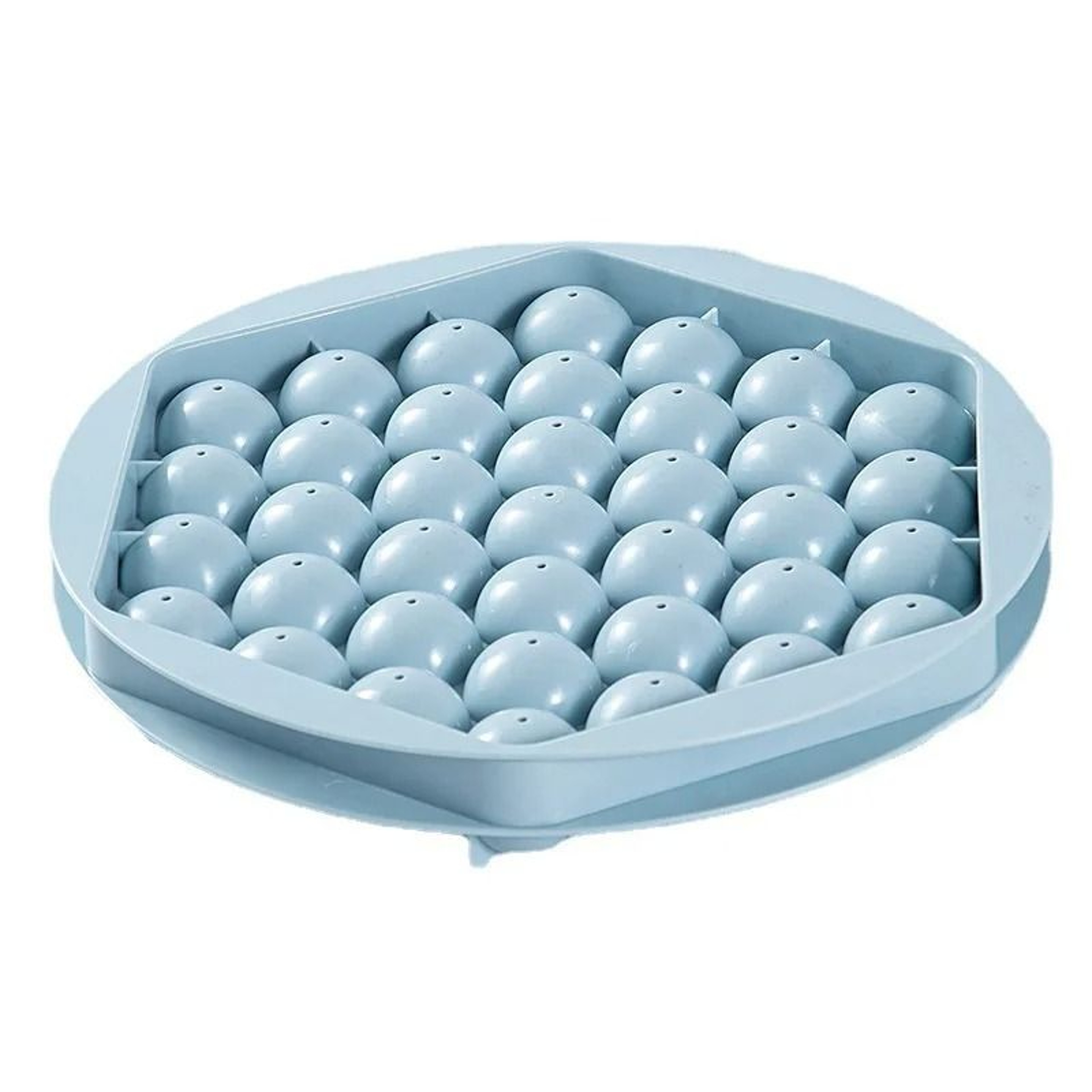 Round Ice Ball Mold Tray For Whiskey Frozen Popsicles And Ice Cubes 5