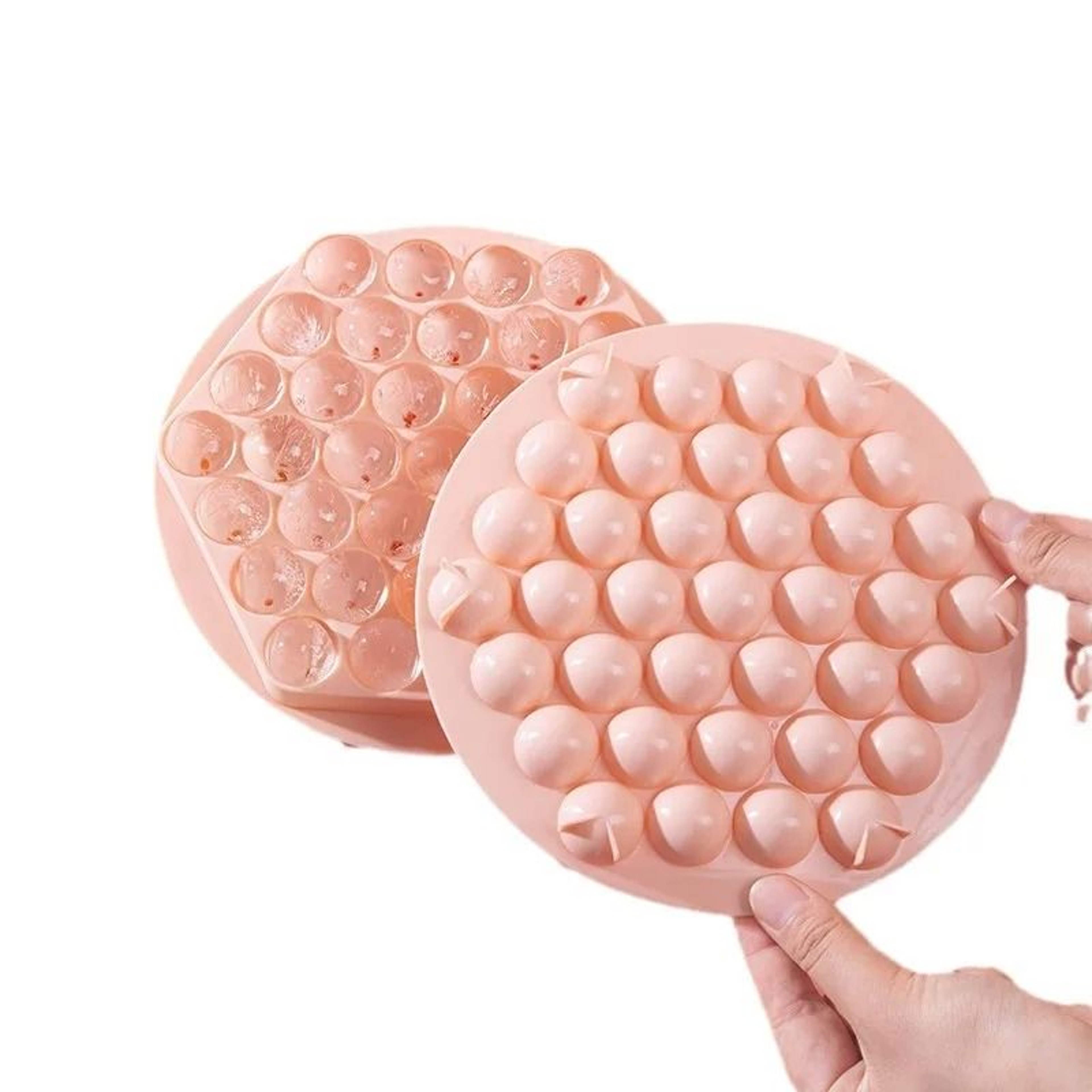 Round Ice Ball Mold Tray For Whiskey Frozen Popsicles And Ice Cubes 6