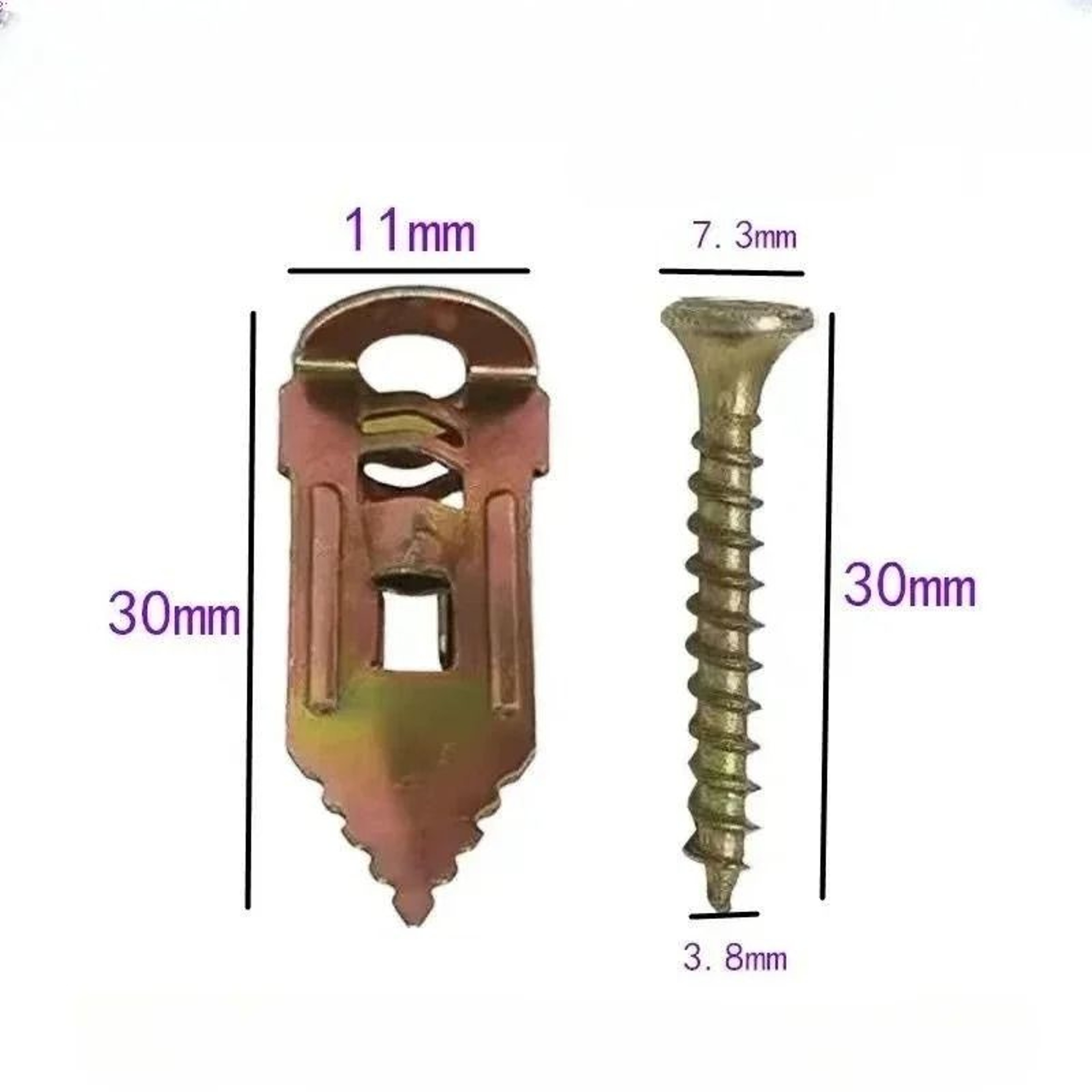 Self Drilling Drywall Anchors Screws Set For Gypsum Plasterboard Installation 2