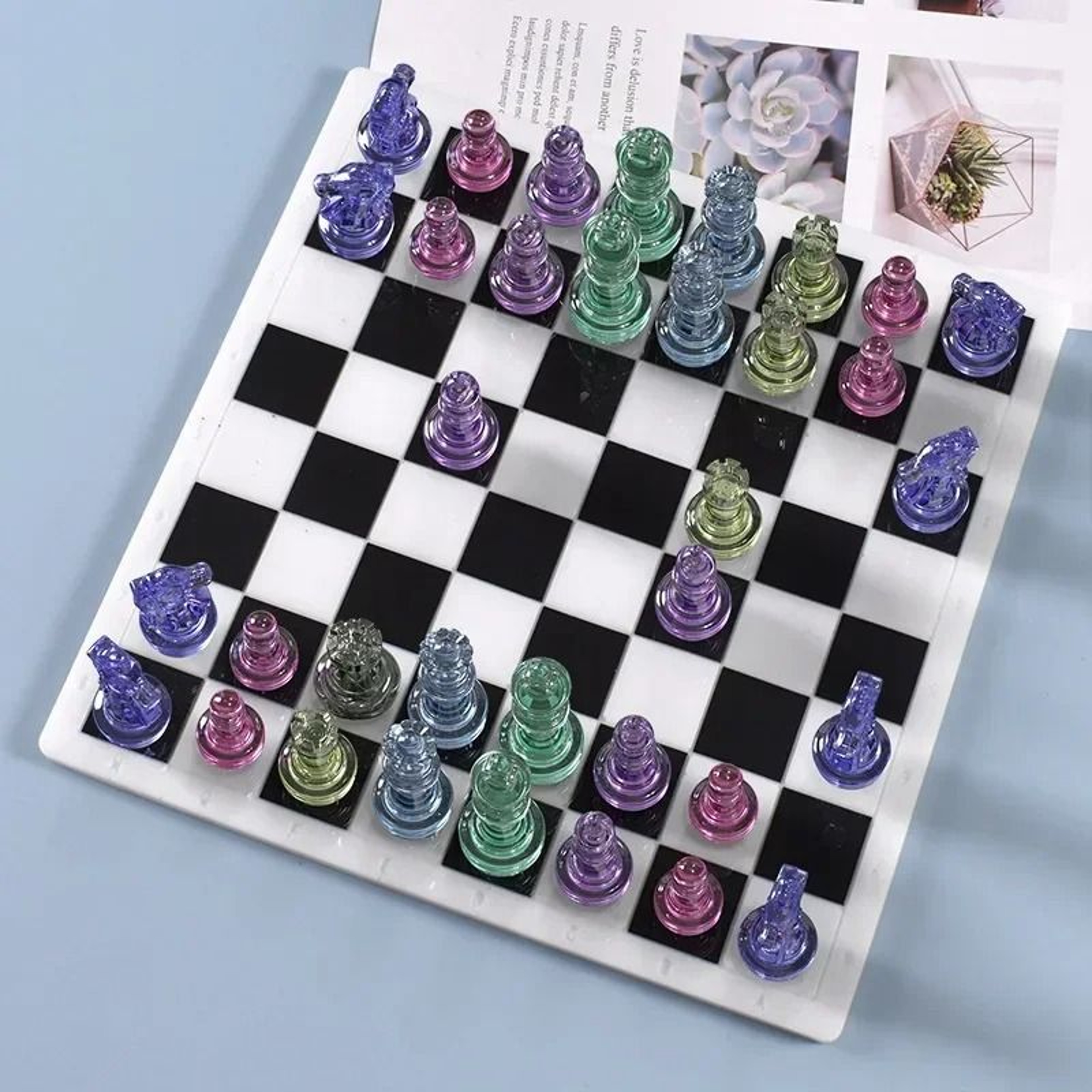 Silicone Chess Mold For DIY Epoxy Resin Casting Handmade Crafts 3