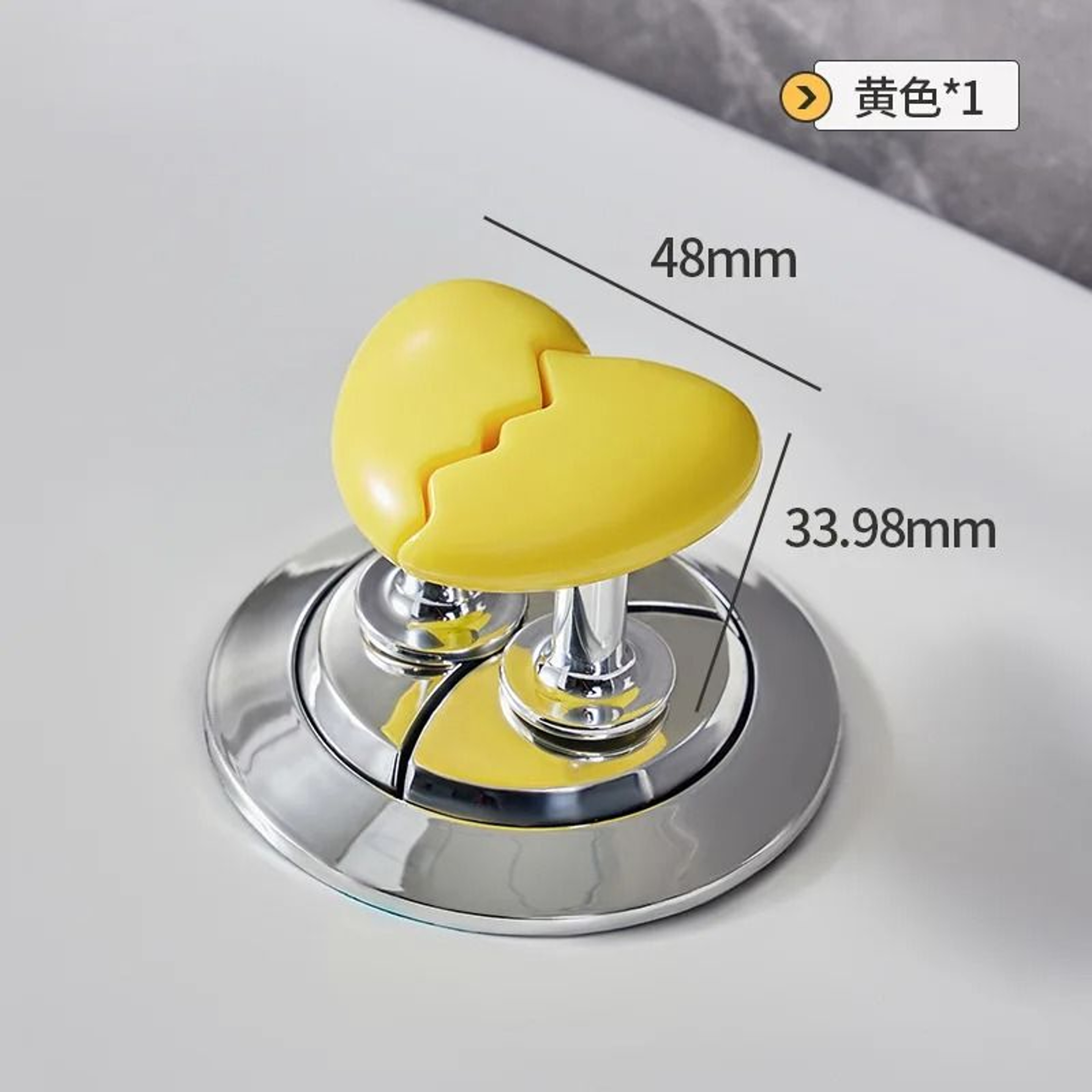 Heart Shaped Toilet Flush Button Decorative Bathroom Tank Handle 10