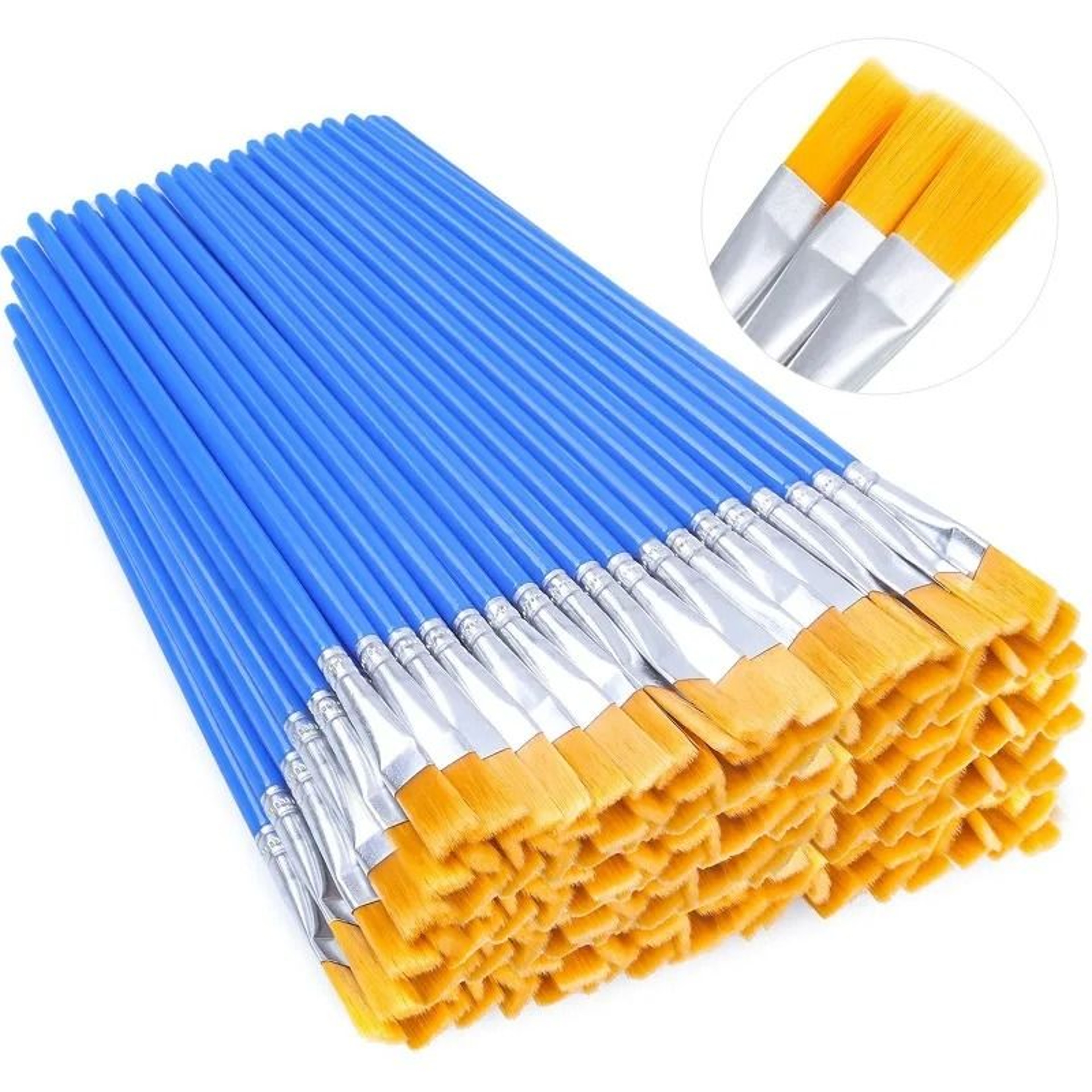 Painting Brushes Set 20 Pieces Nylon Hair Art Brushes For Acrylic Oil Watercolor 0