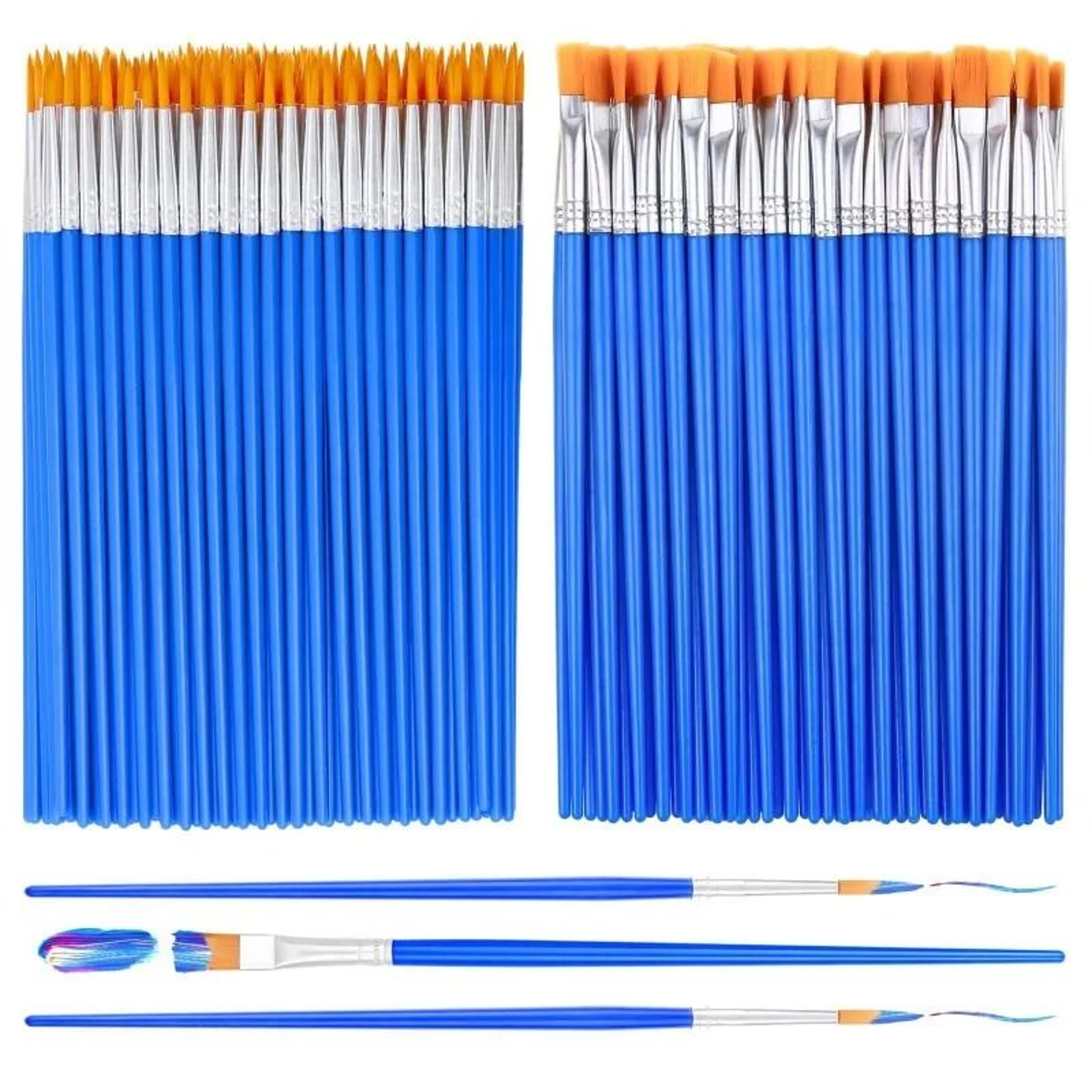 Painting Brushes Set 20 Pieces Nylon Hair Art Brushes For Acrylic Oil Watercolor 5