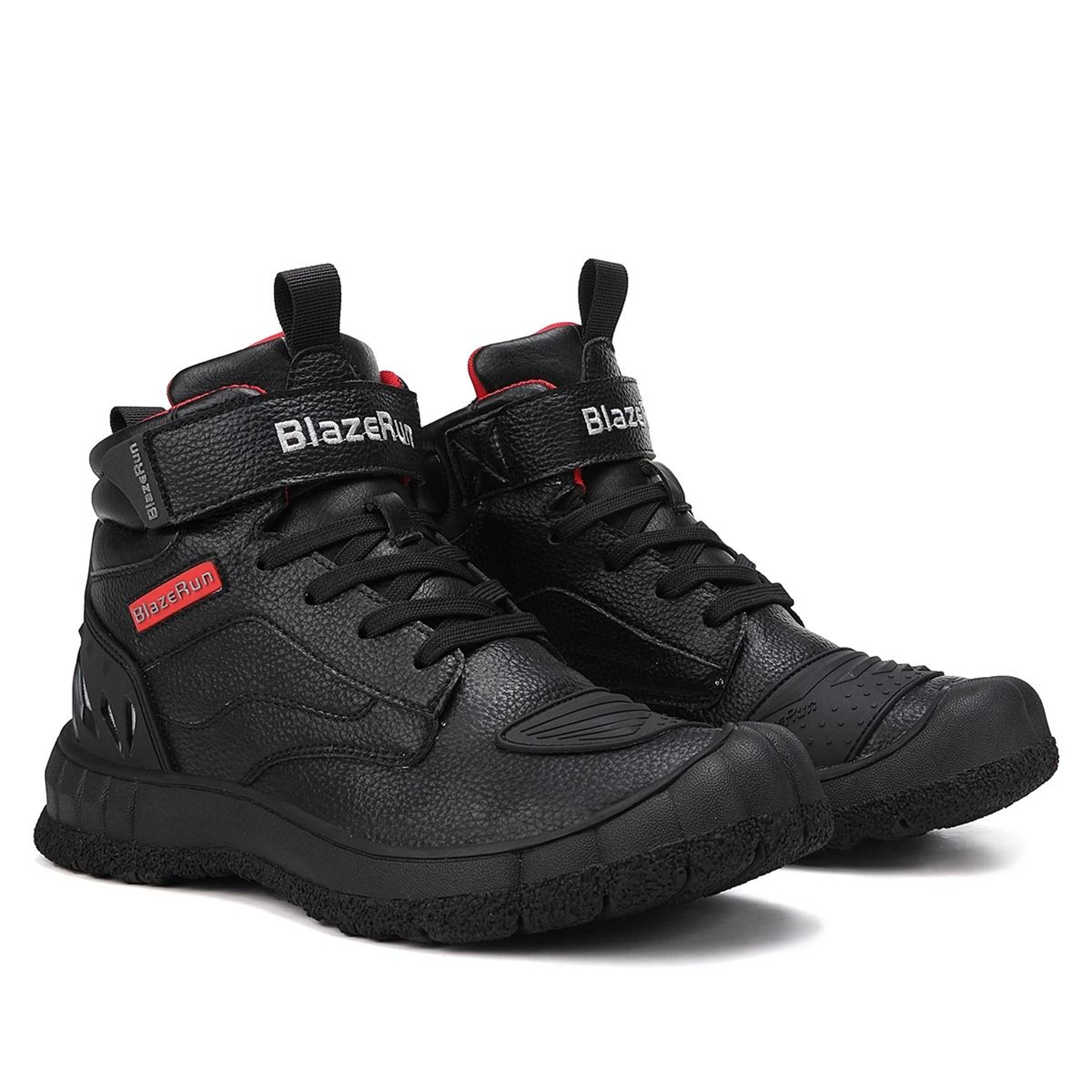 Mens Leather Motorcycle Riding Boots Breathable Anti Slip Wear Resistant Ankle Shoes 4