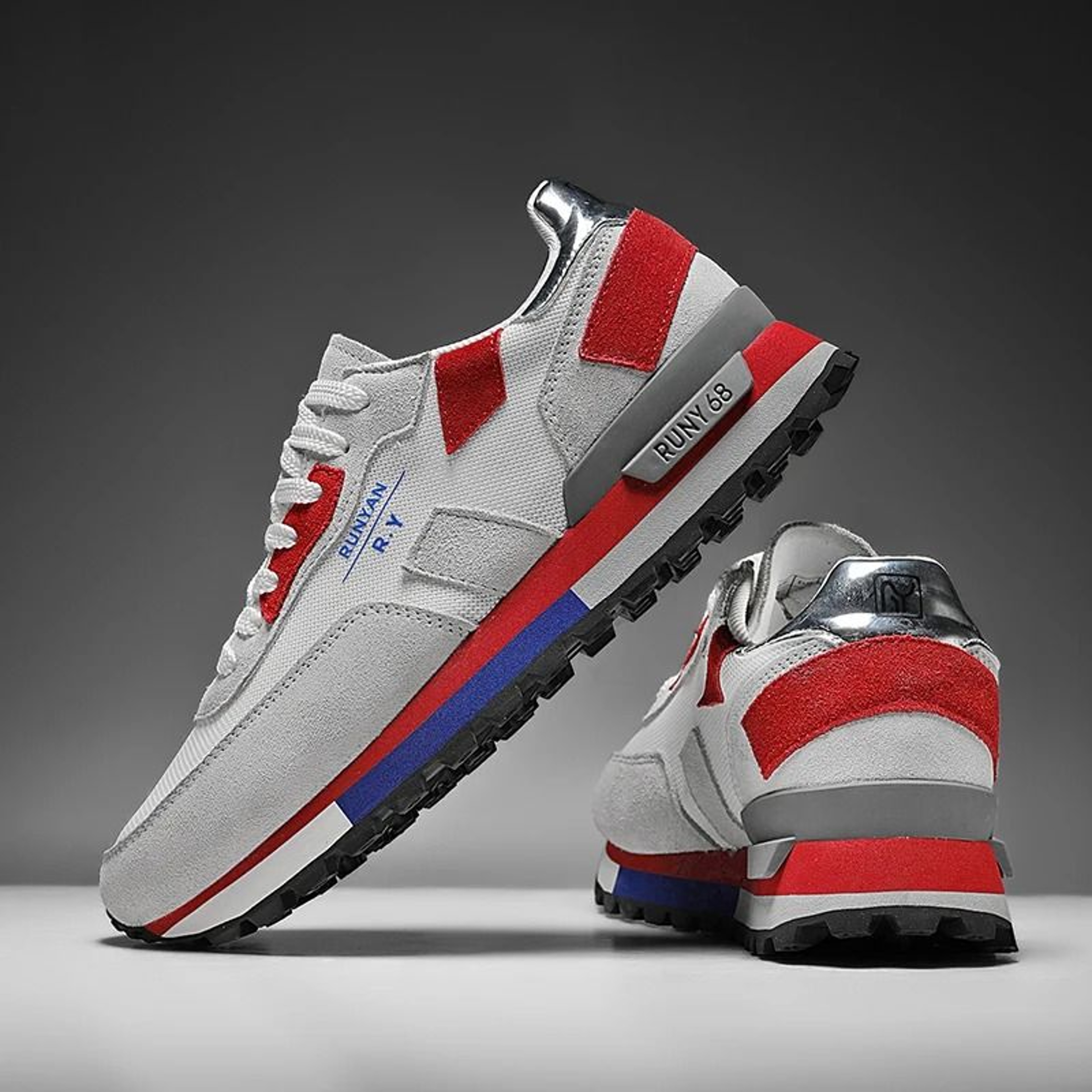 Mens Casual Sports Running Shoes Athletic Forrest Gump Style Sneakers 1
