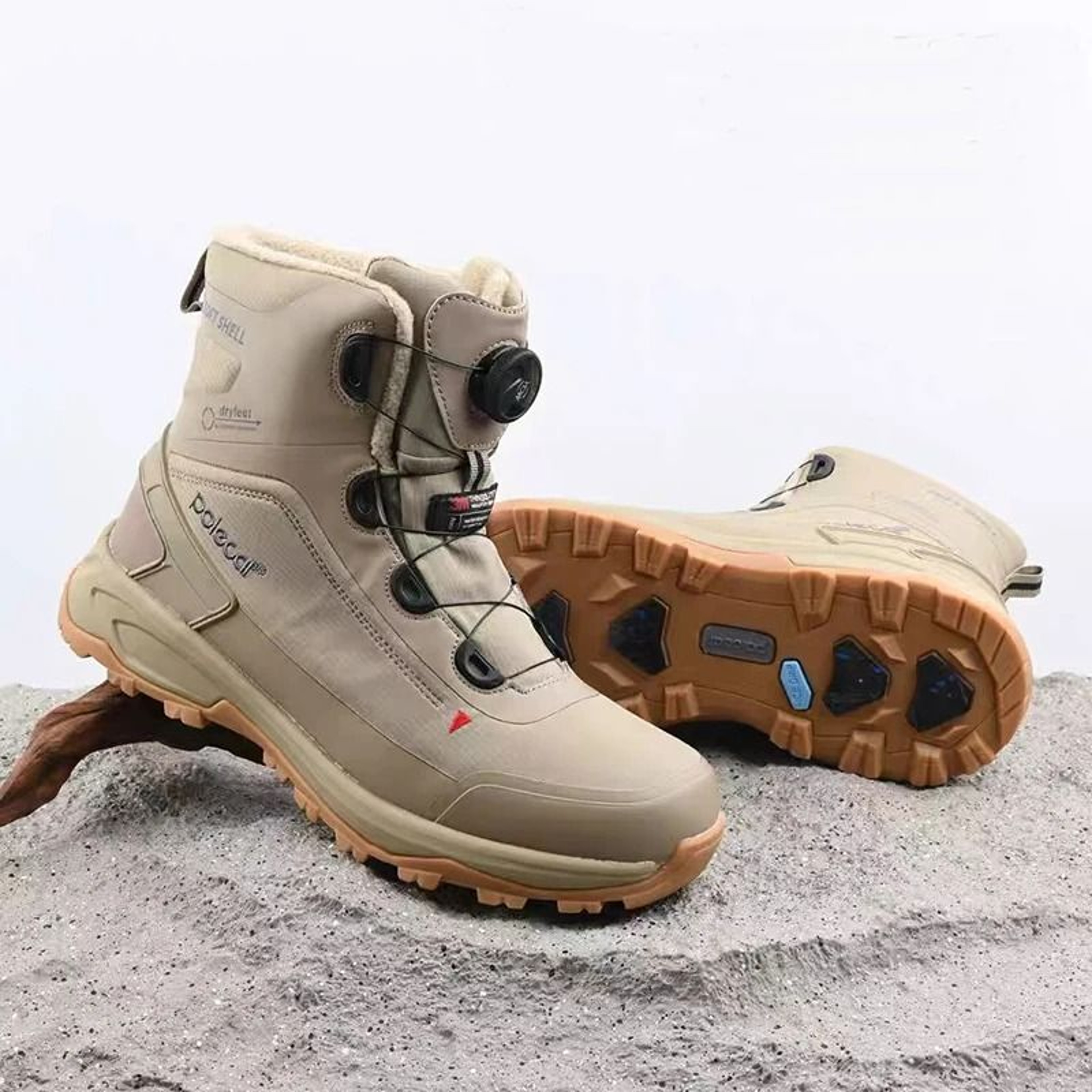 Mens Winter Snow Boots Warm Fur Lined Non Slip Ankle Outdoor Footwear 7