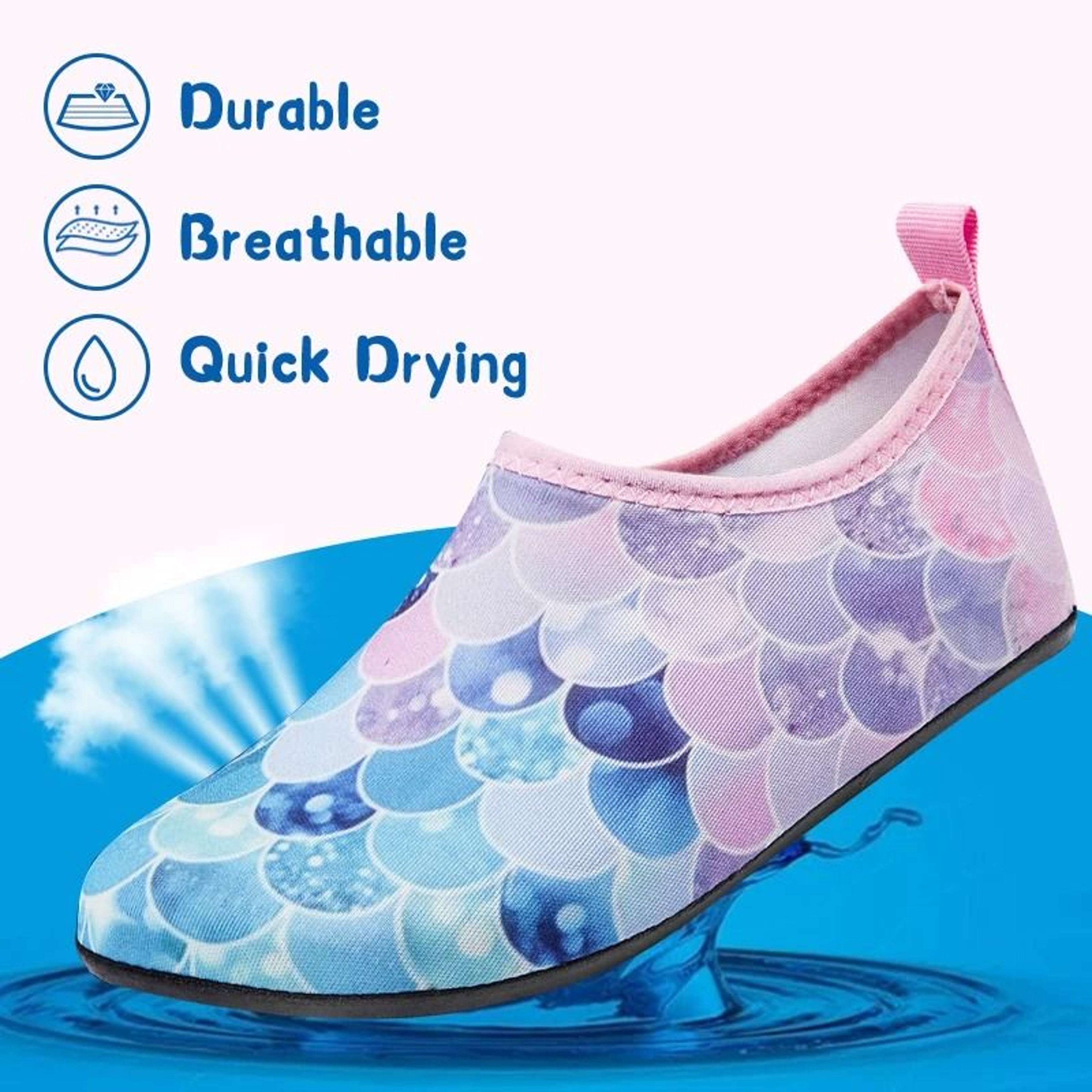Kids Water Shoes Quick Dry Barefoot Beach And Swim Footwear 3