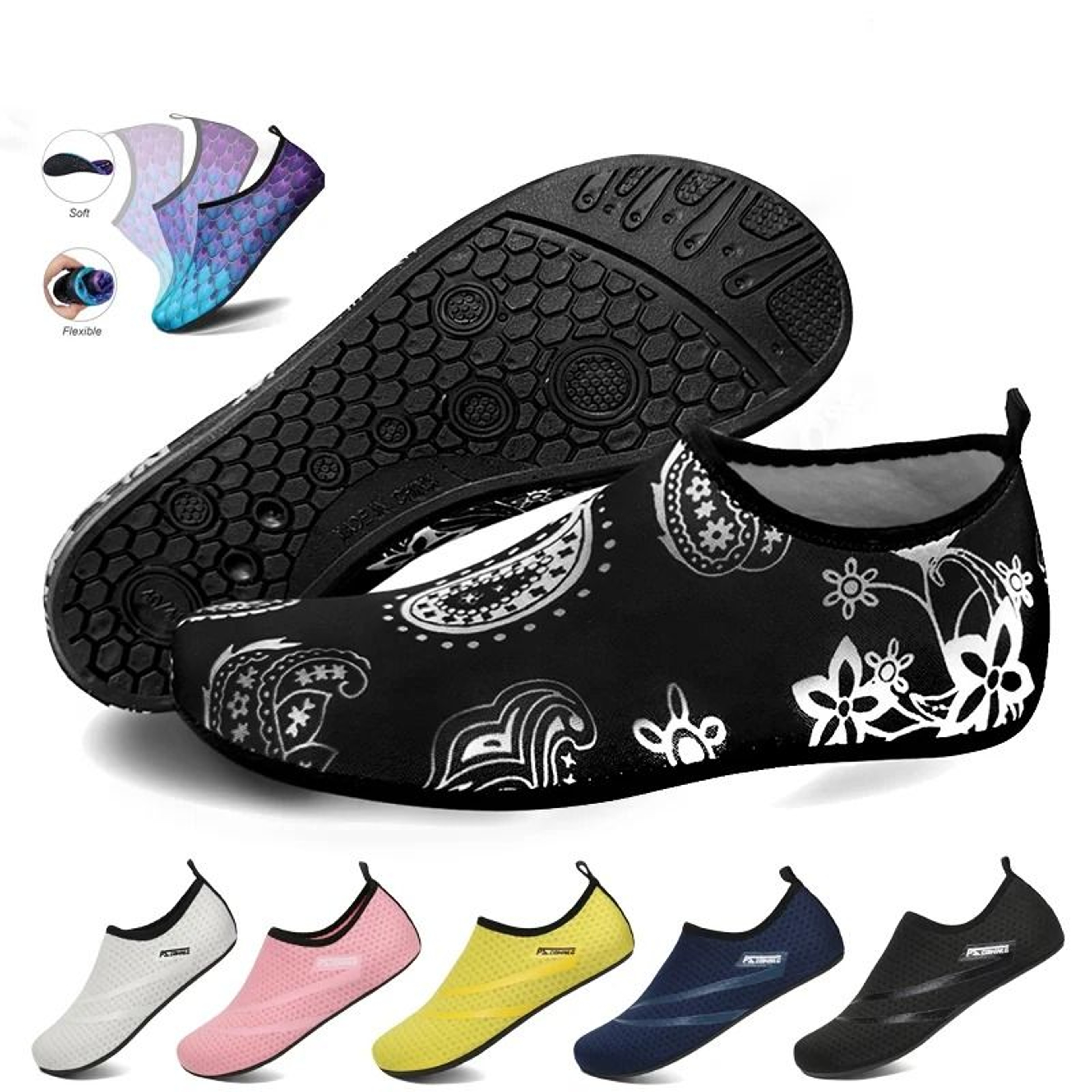 Unisex Quick Dry Water Shoes Breathable Non Slip Beach And Swim Footwear 0