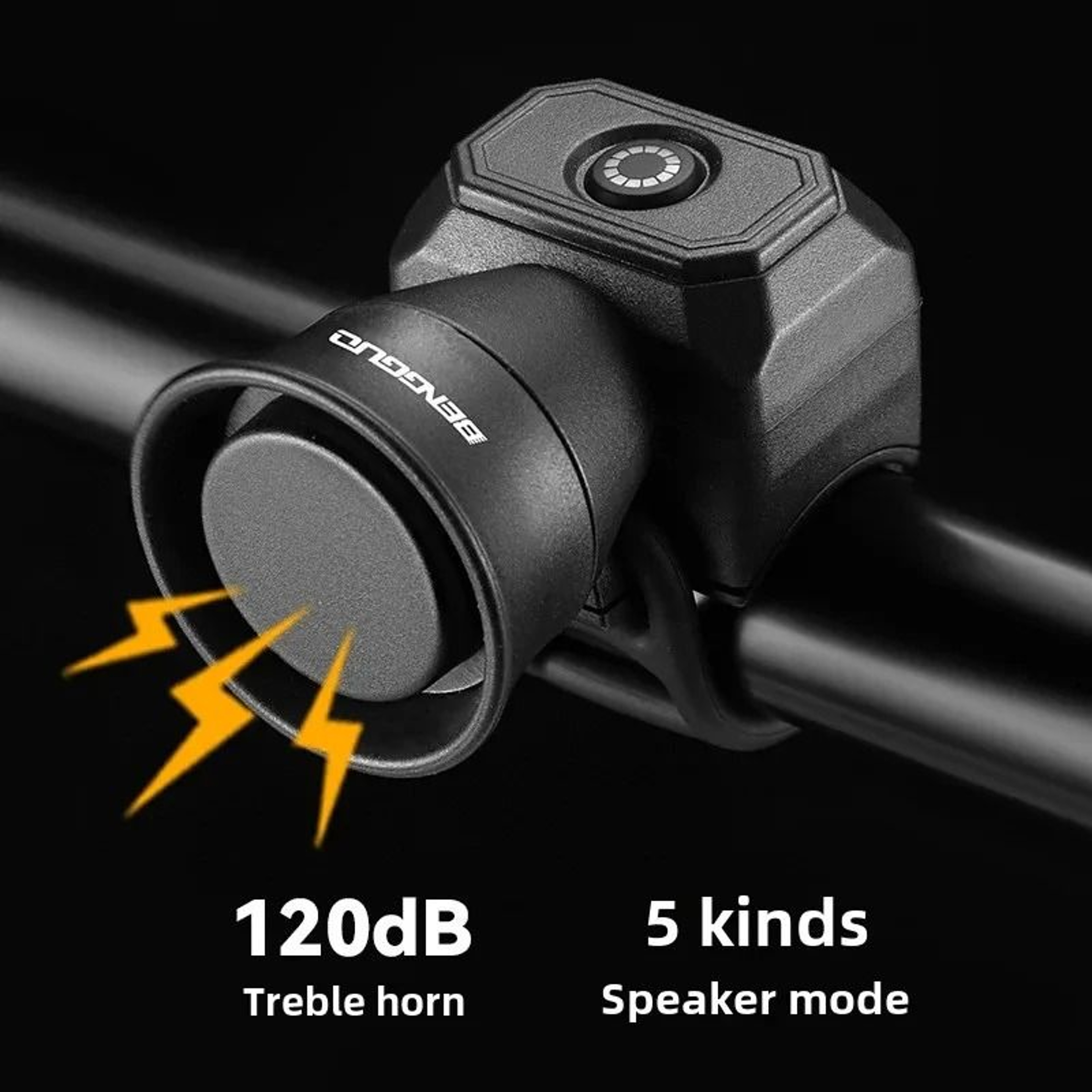 USB Rechargeable Waterproof Bicycle Horn For Mountain Bike 0