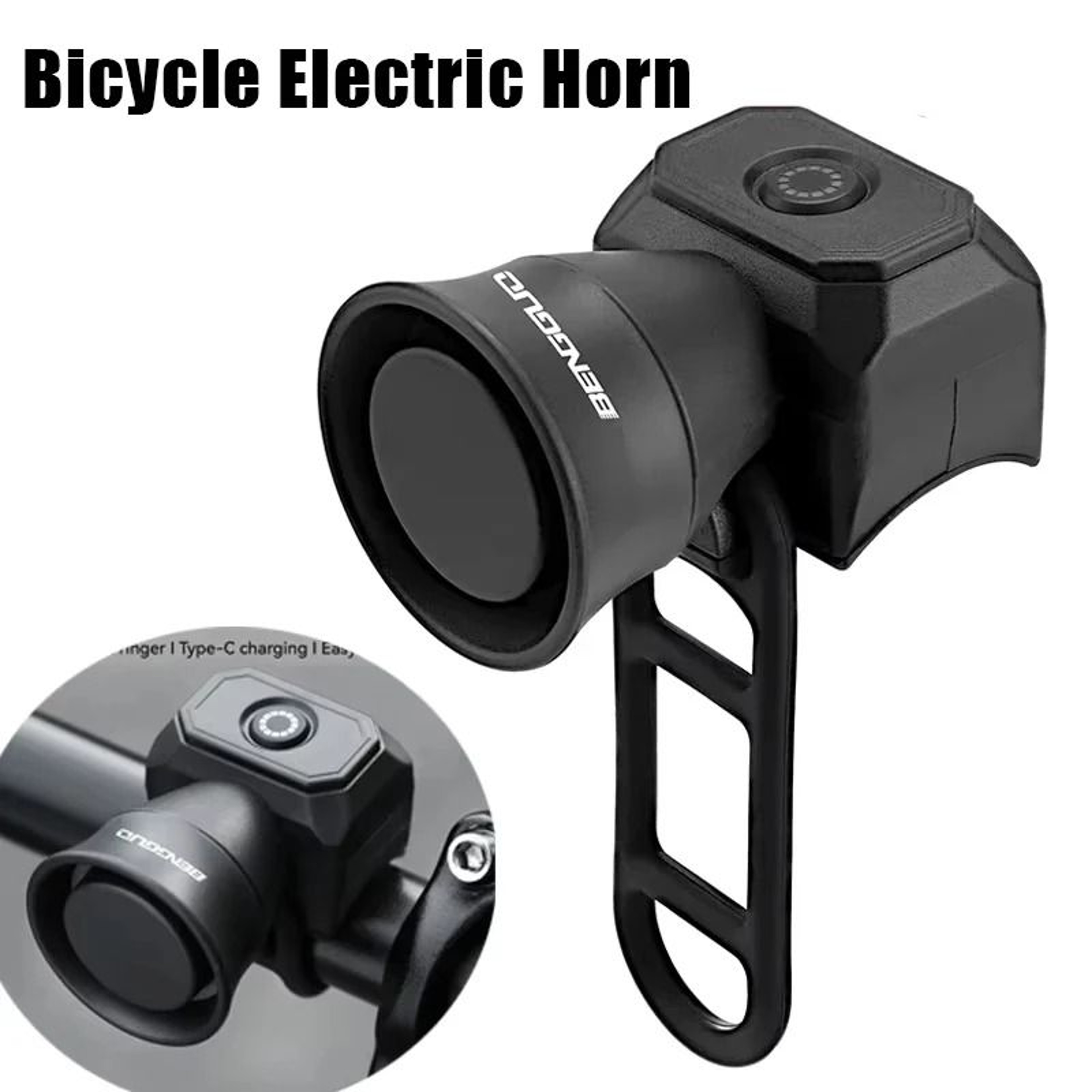 USB Rechargeable Waterproof Bicycle Horn For Mountain Bike 1