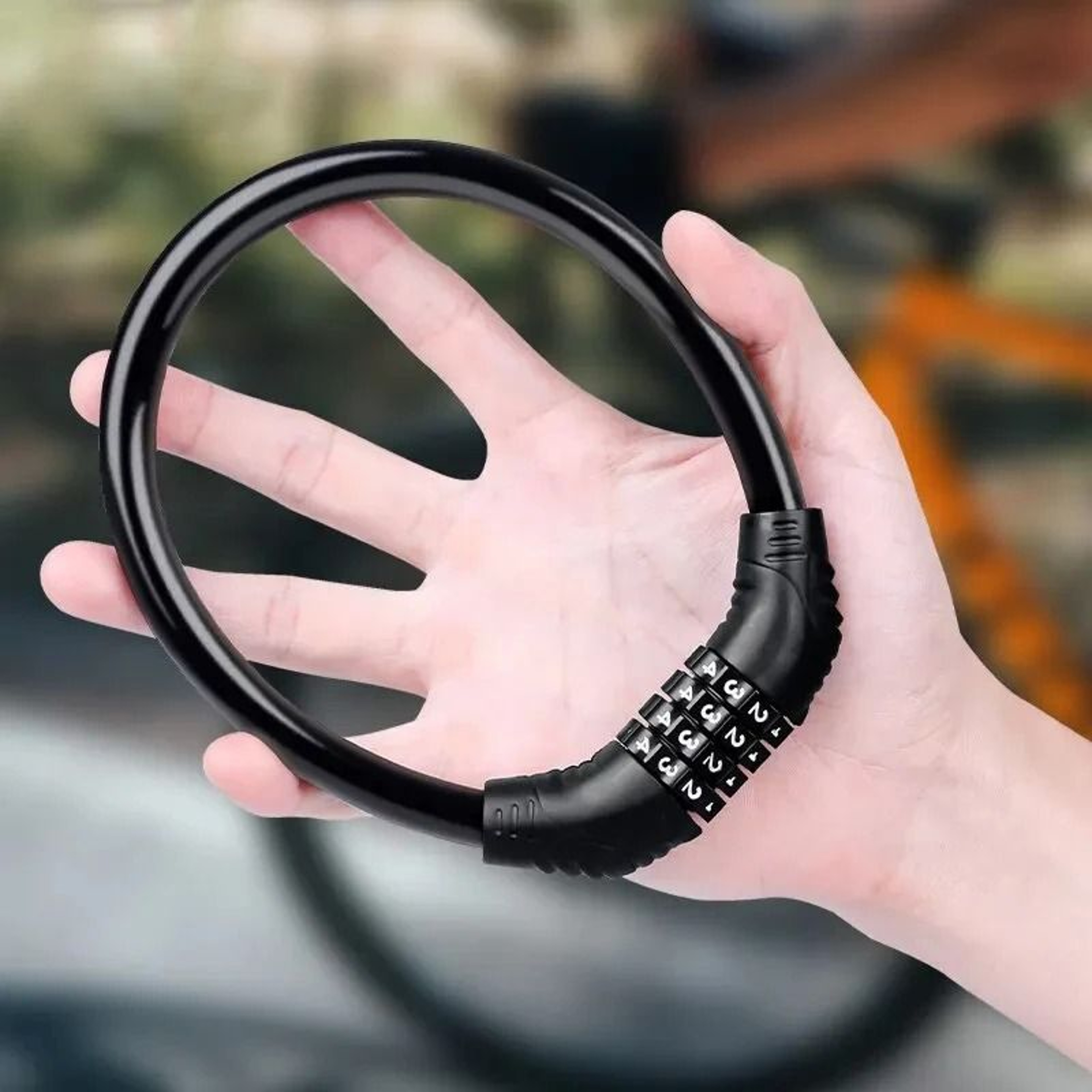 Portable Four Digit Bicycle Combination Lock For Bike Motorcycle And Scooter 4