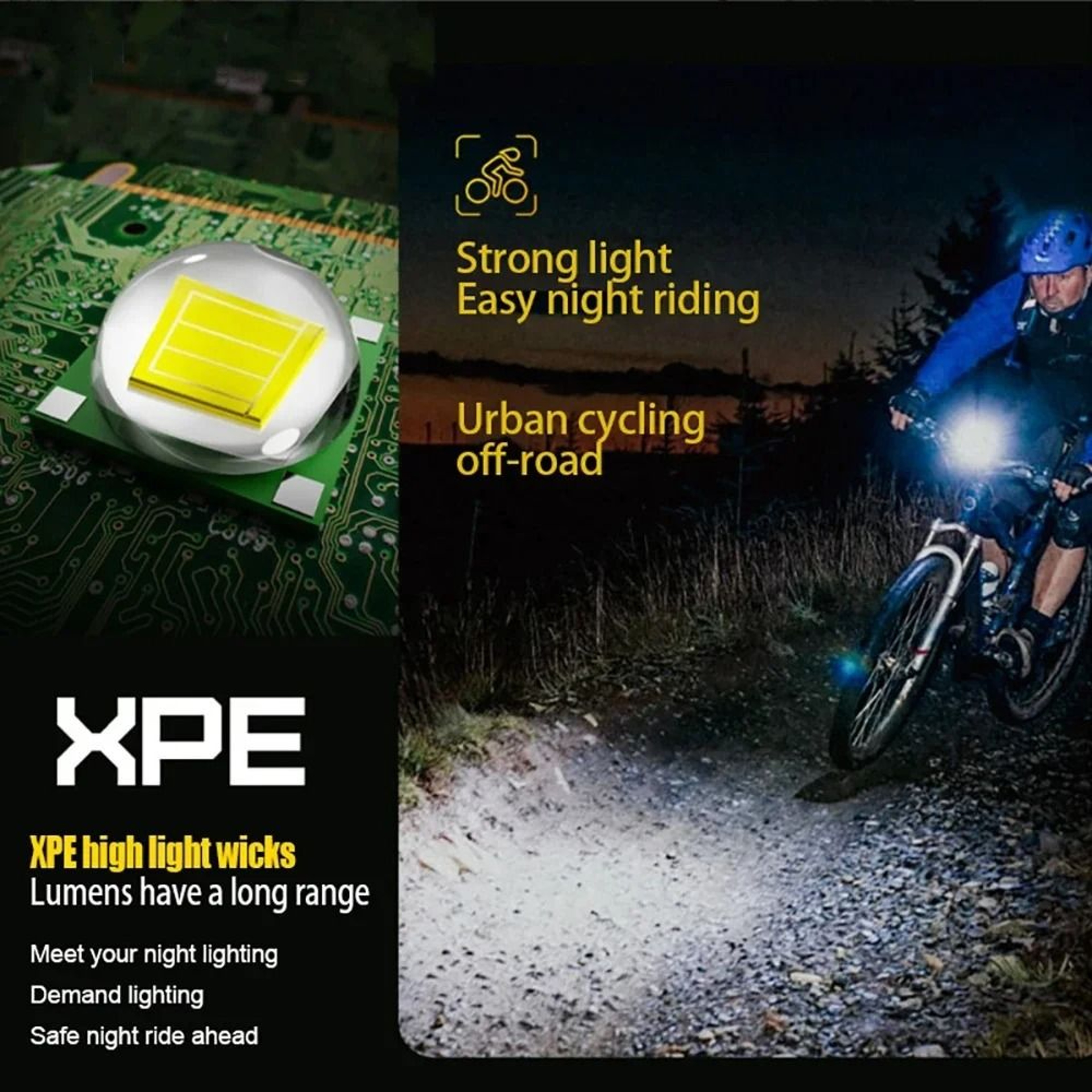 Solar Rechargeable Bicycle Headlight With Horn And LED Front Lamp For Road And Mountain Bikes 4