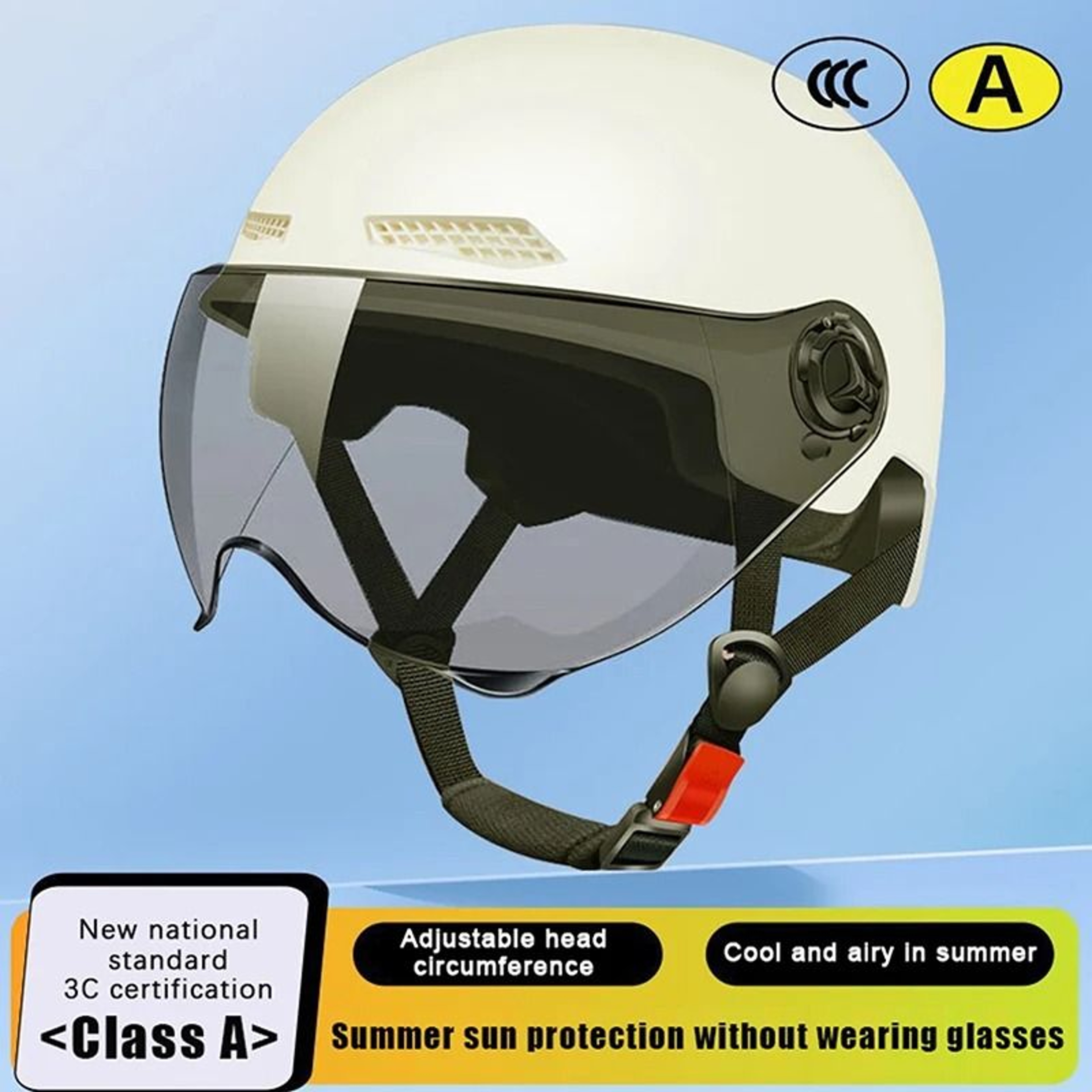 Bicycle Safety Helmet With Goggles For Adults And Children 10