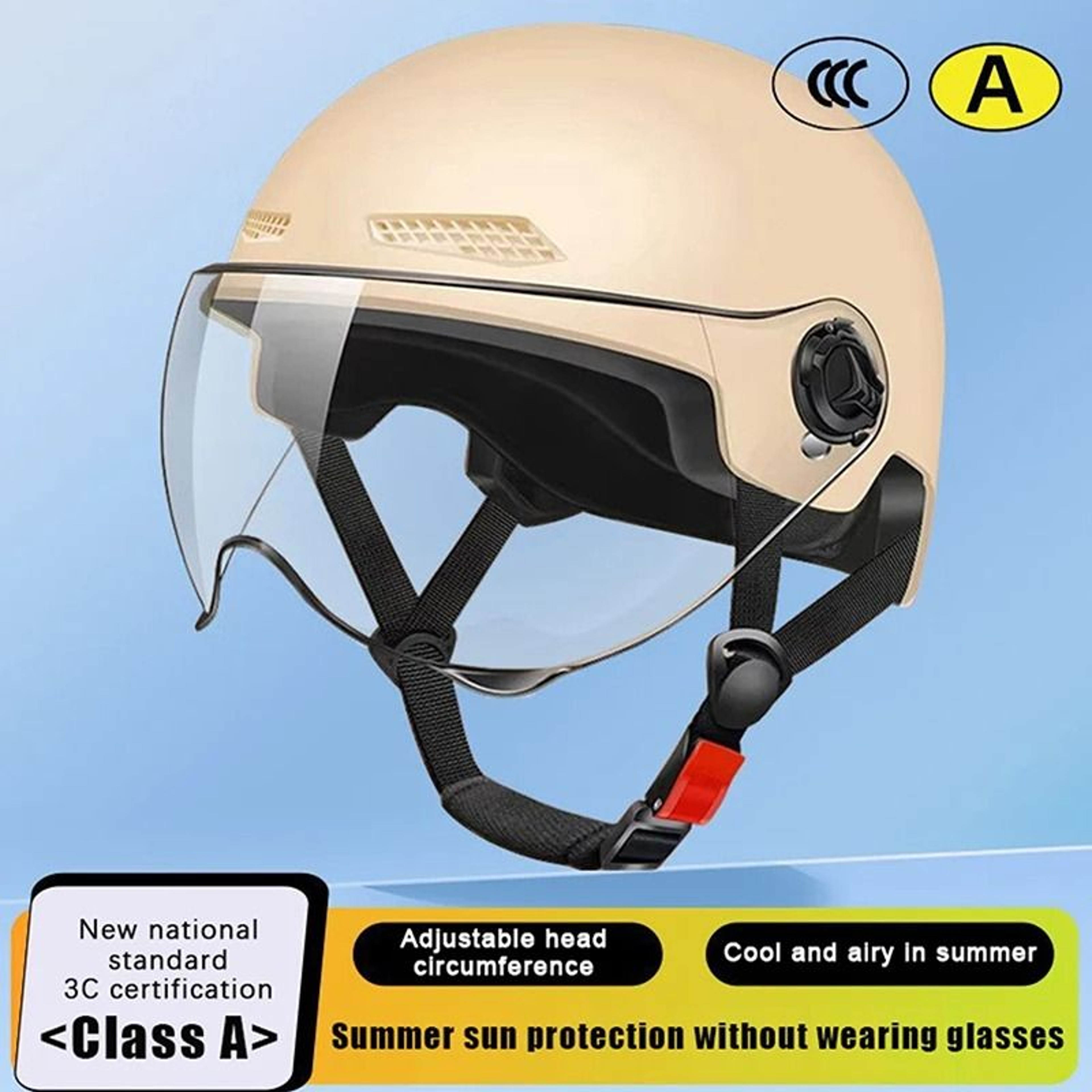 Bicycle Safety Helmet With Goggles For Adults And Children 12