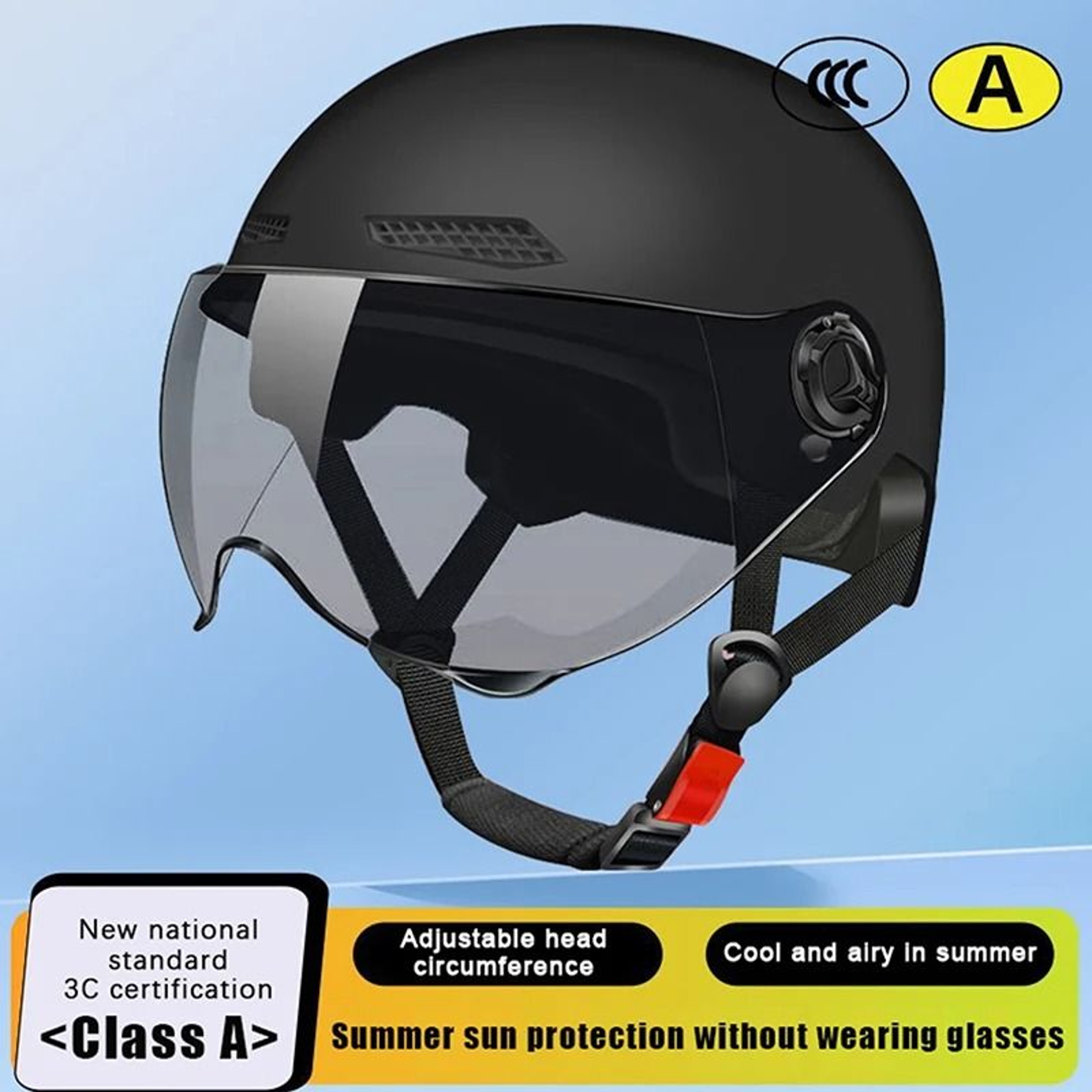 Bicycle Safety Helmet With Goggles For Adults And Children 8
