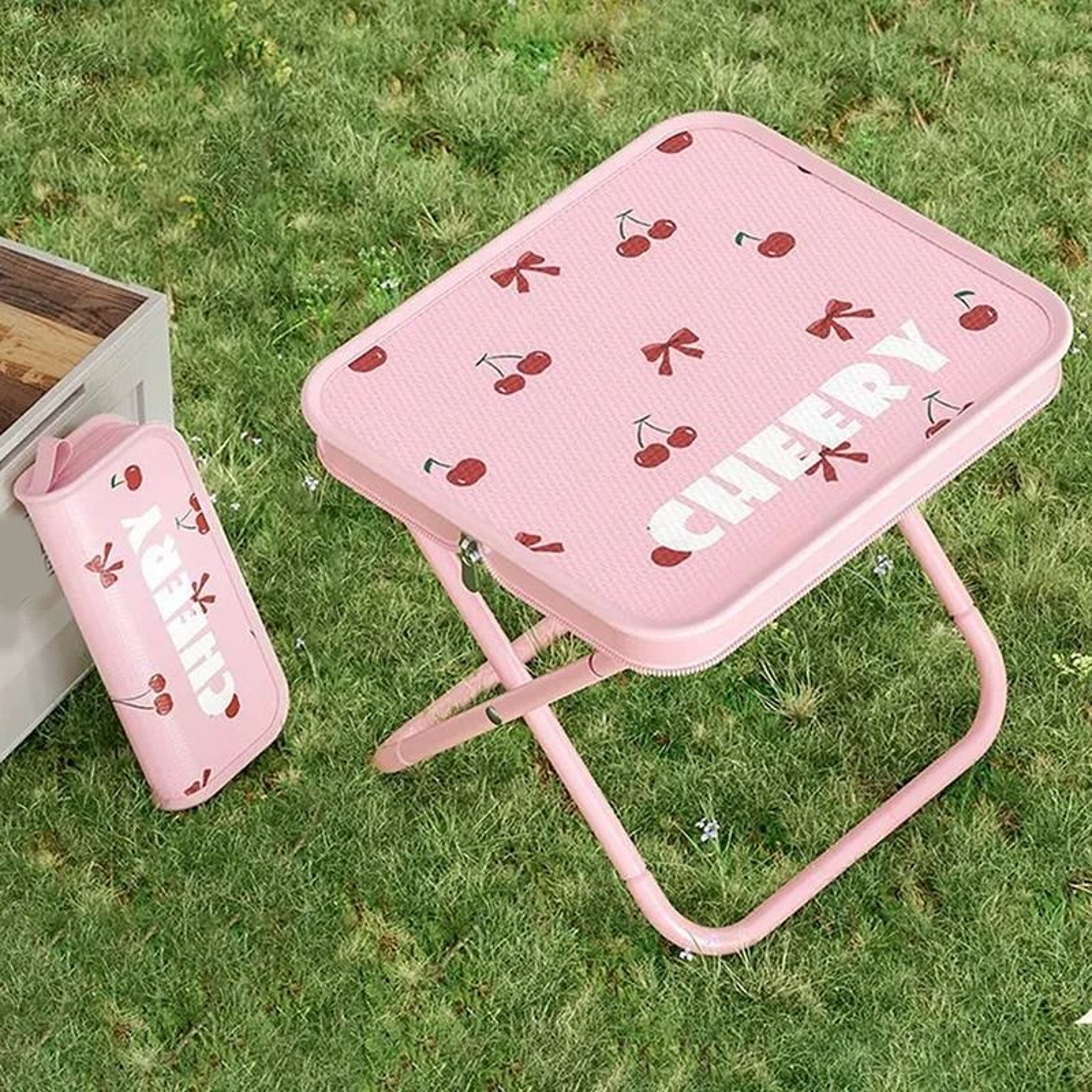 Portable Foldable Fishing Chair Camping Picnic Stool Small Bench 2