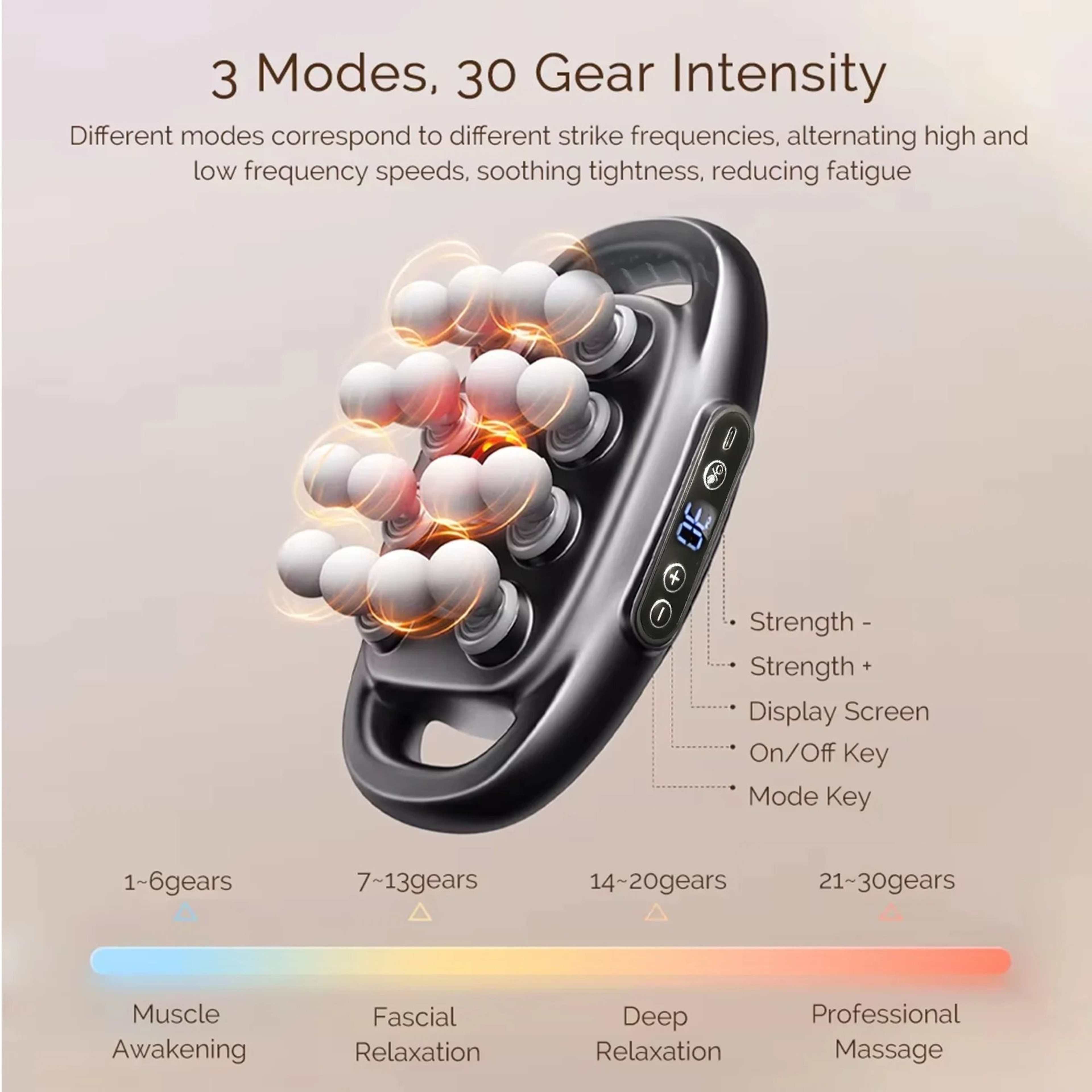 Deep Tissue Massage Gun With 16 Heads For Muscle Recovery And Relaxation 5