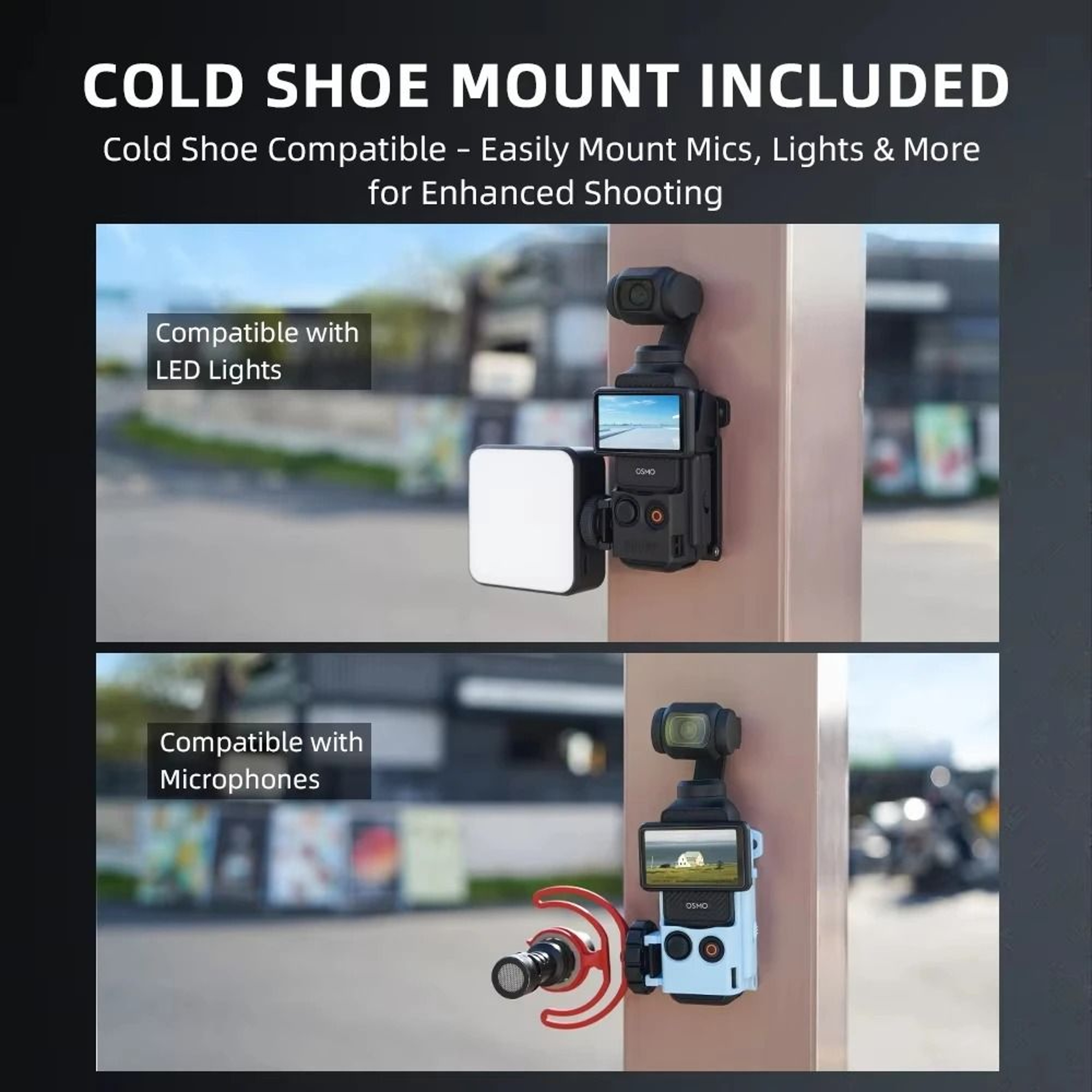 Magnetic Mount Quick Release Adapter Frame Holder For DJI Osmo Pocket 3 Vlogging Accessories 2