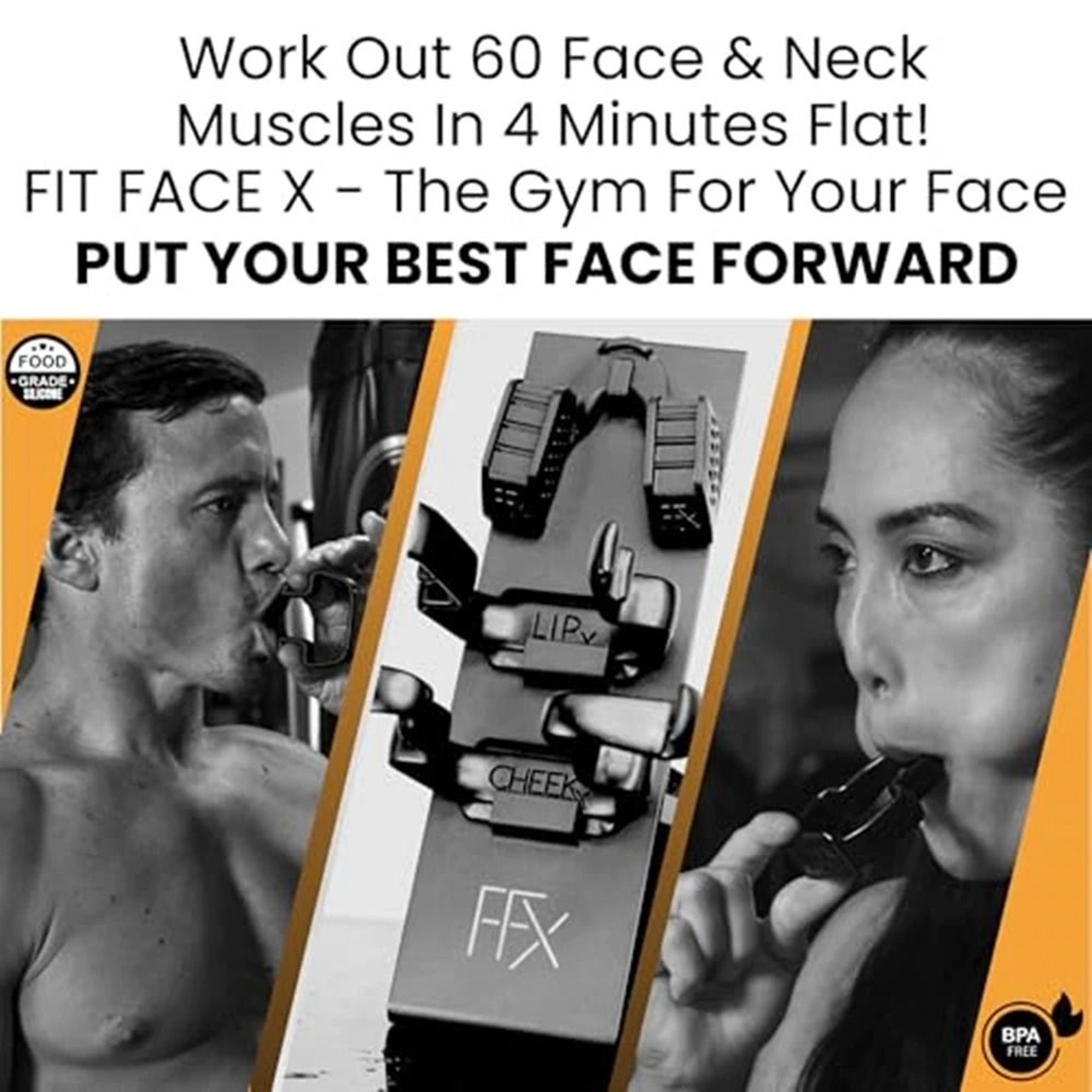 Face Sculpting Gym Facial Exercise Set For Cheeks Neck Jawline And Jowls 1