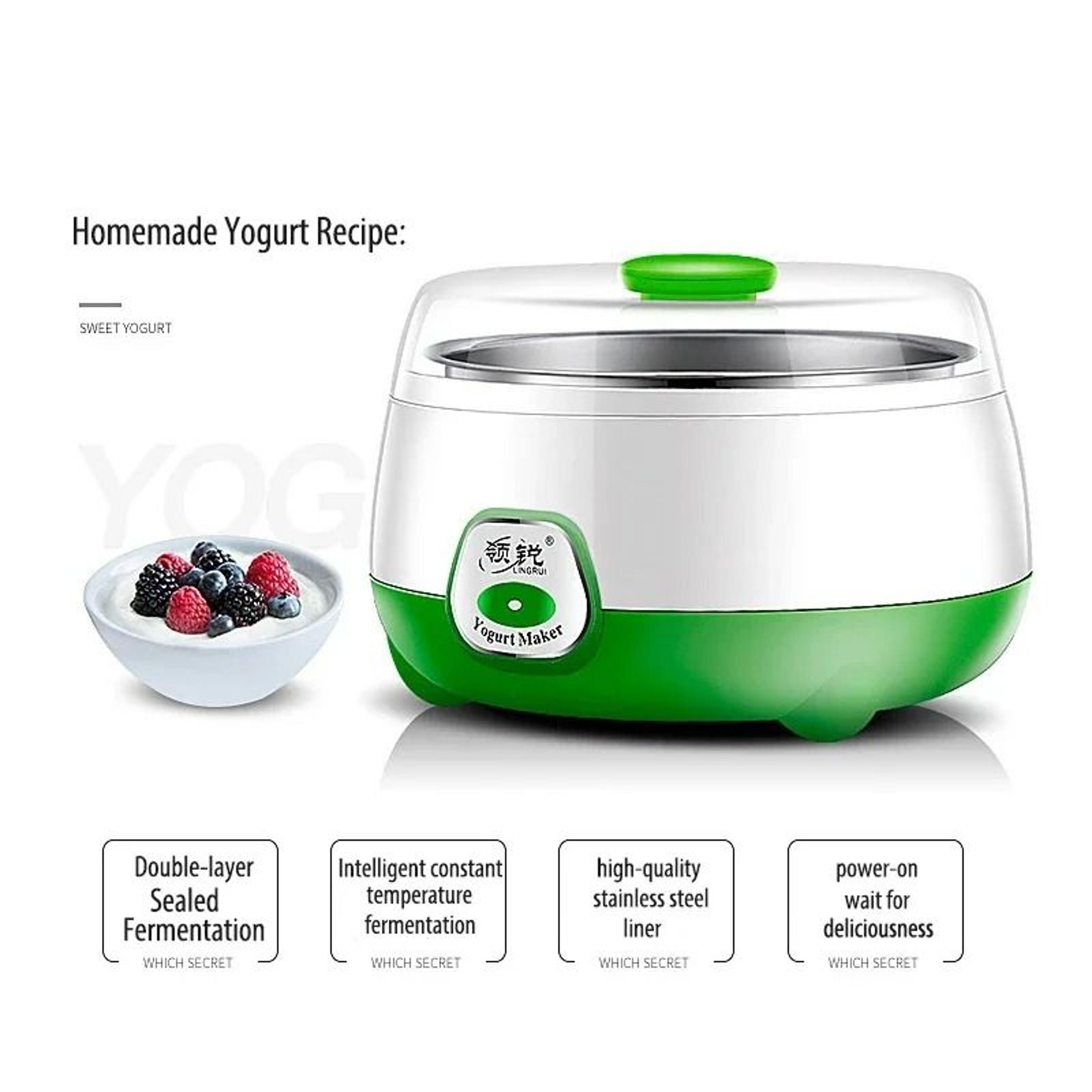 1L Electric Mini Yogurt Maker Automatic Home Fermentation Machine 3