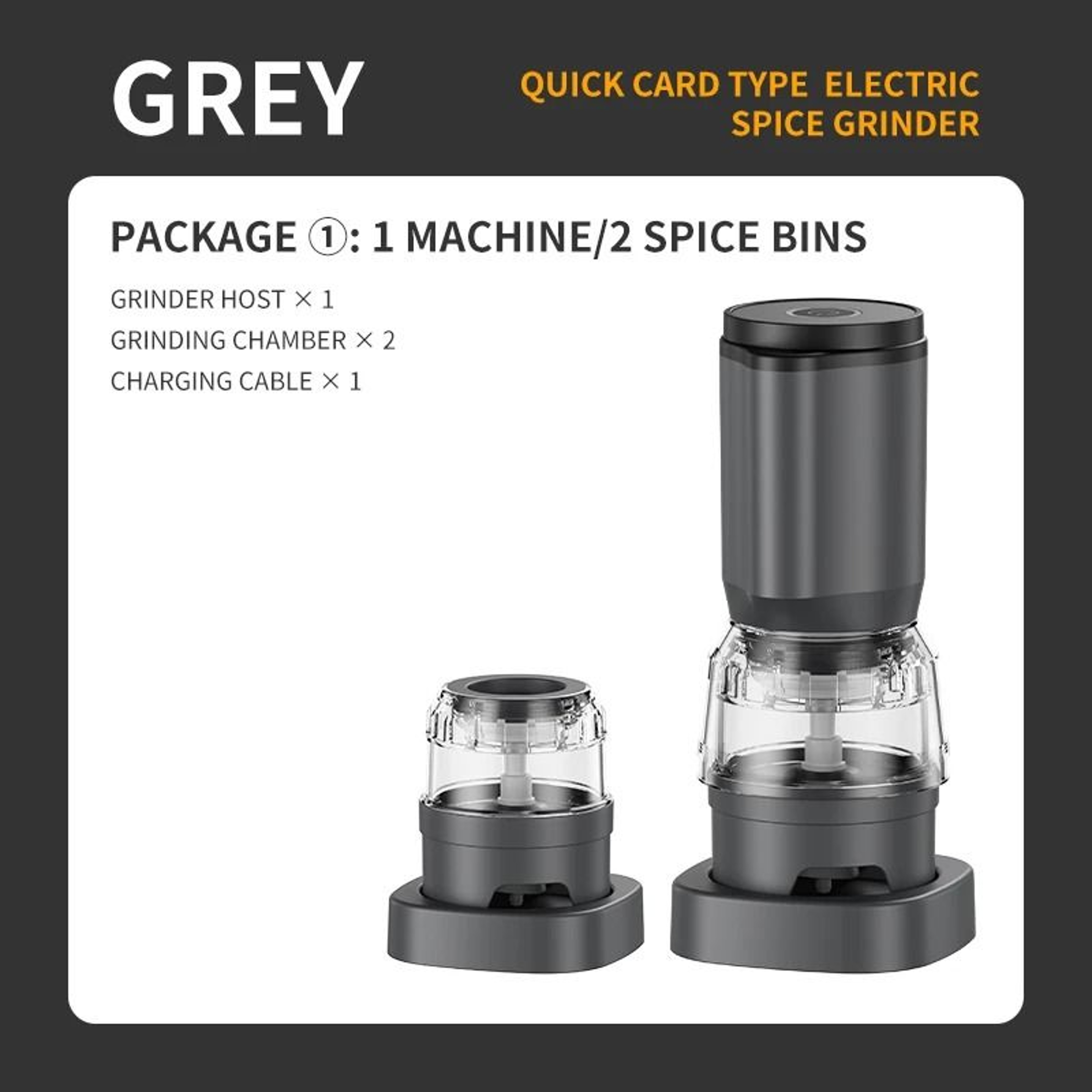 Rechargeable Electric Salt And Pepper Grinder Automatic Adjustable Coarseness 6