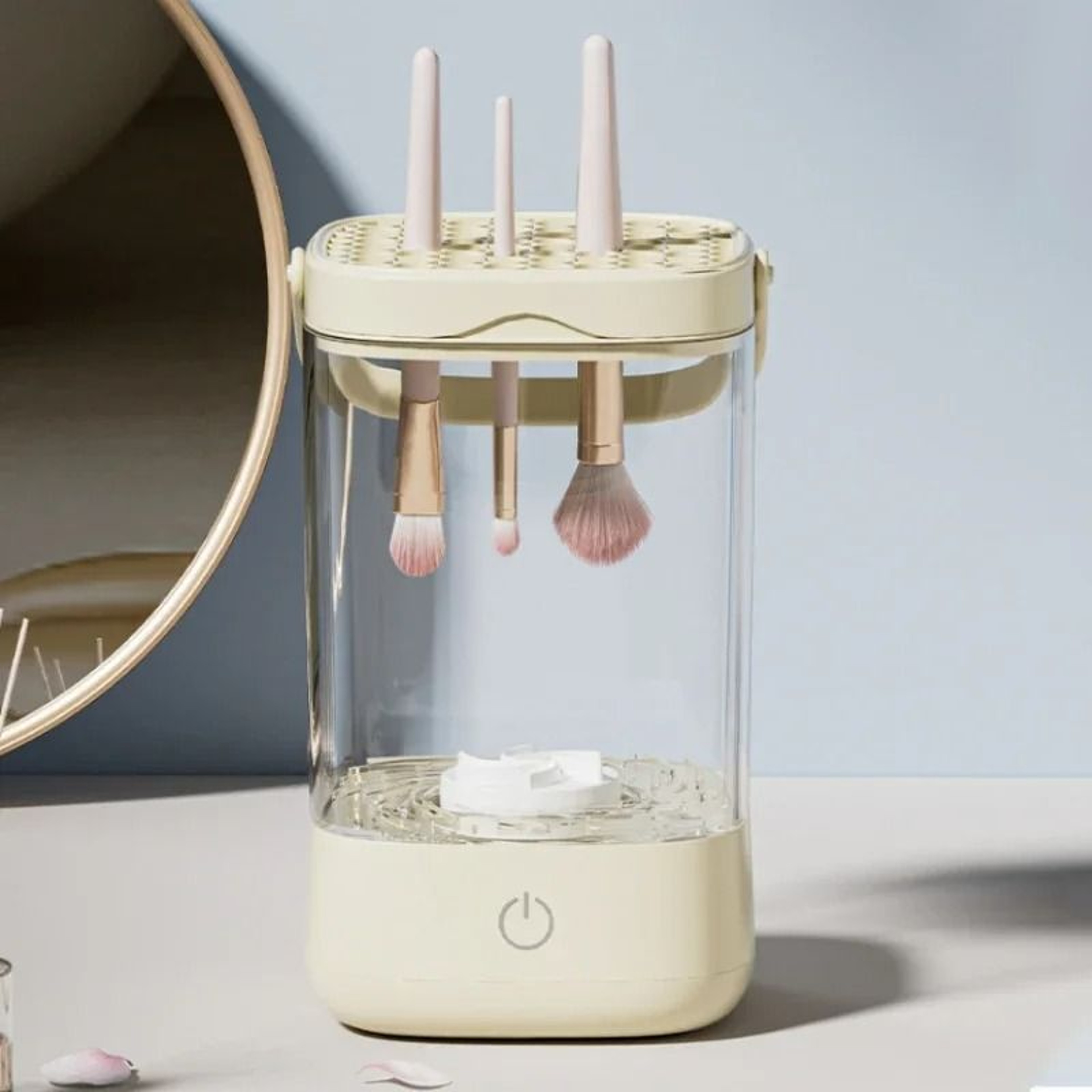 Automatic Electric Makeup Brush Cleaner And Dryer With Drying Rack 0