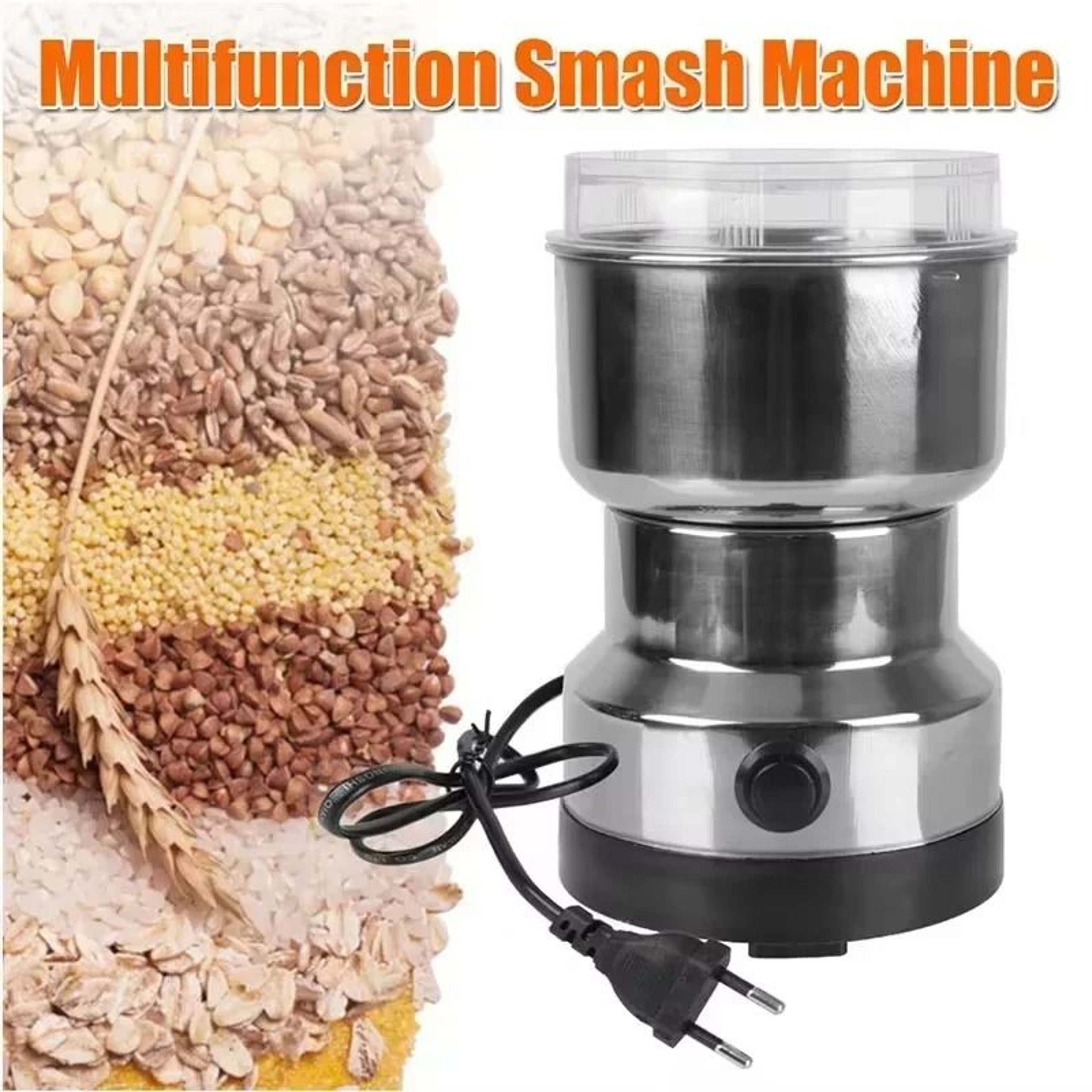 Electric Coffee Grinder 150W Stainless Steel Grinder For Spices Nuts And Dry Or Wet Ingredients 3